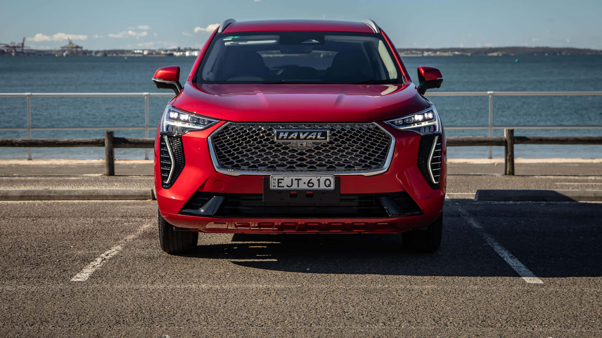 Haval, SUV, vibrant red, Full HD Desktop Wallpaper