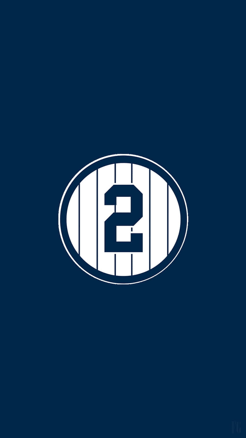 number two, navy blue, white pinstripe baseball jersey, HD Phone Wallpaper