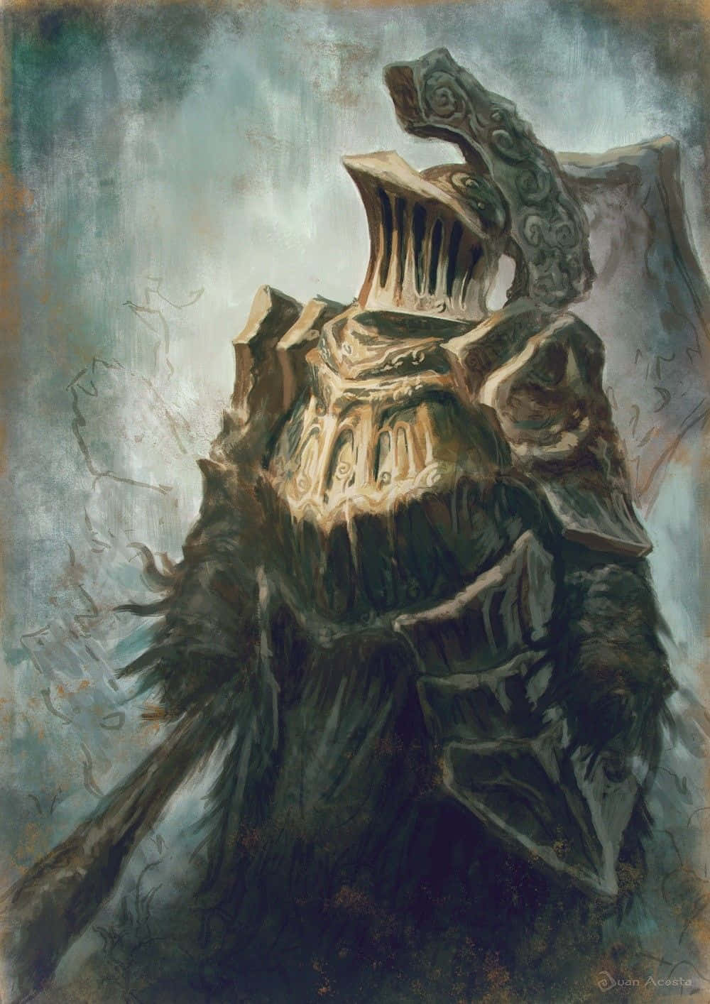 Havel The Rock, stormy gray sky, tattered cloak, HD Phone Wallpaper