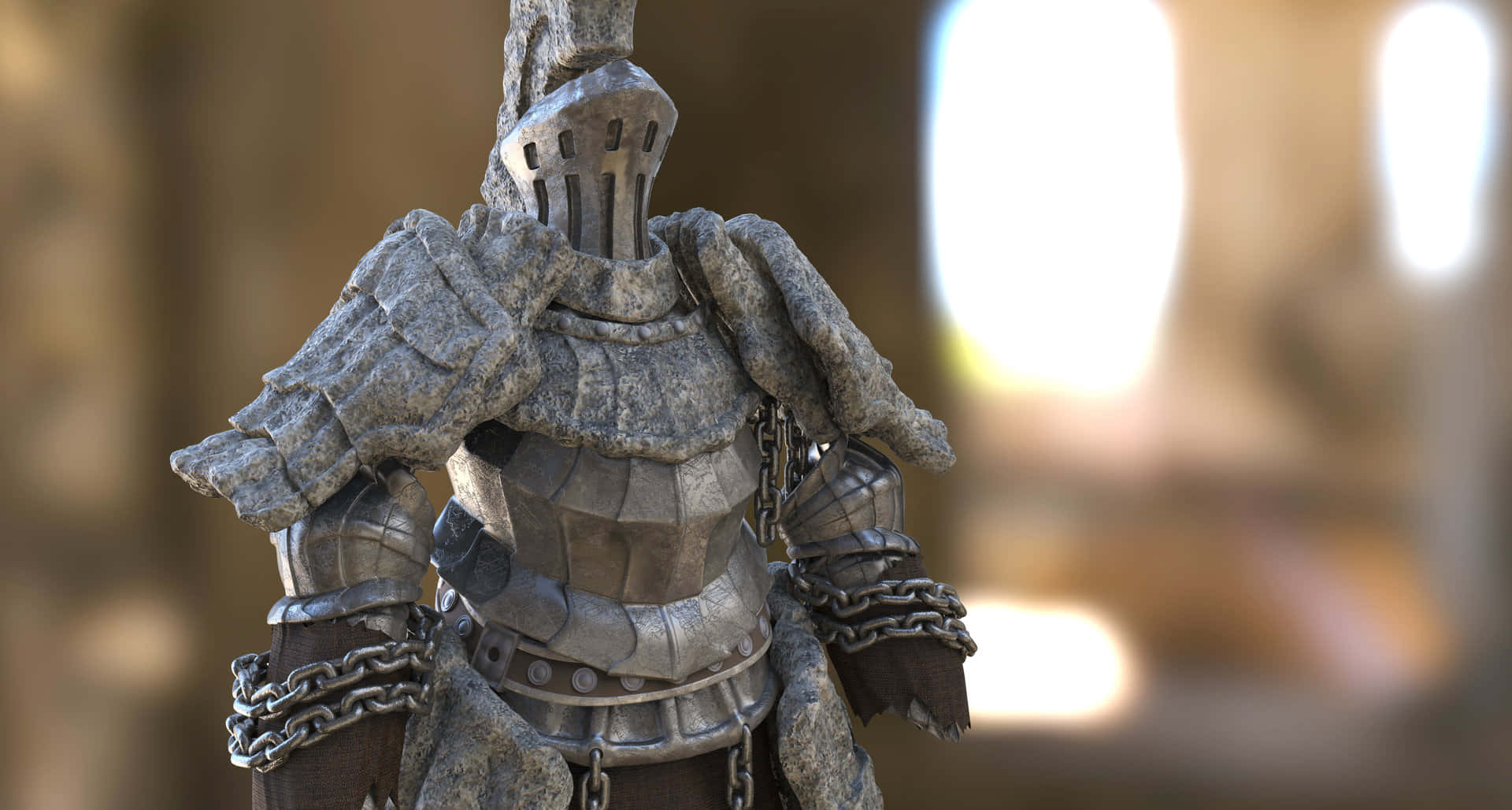 Havel The Rock, silver armor, chainmail, Full HD Desktop Wallpaper