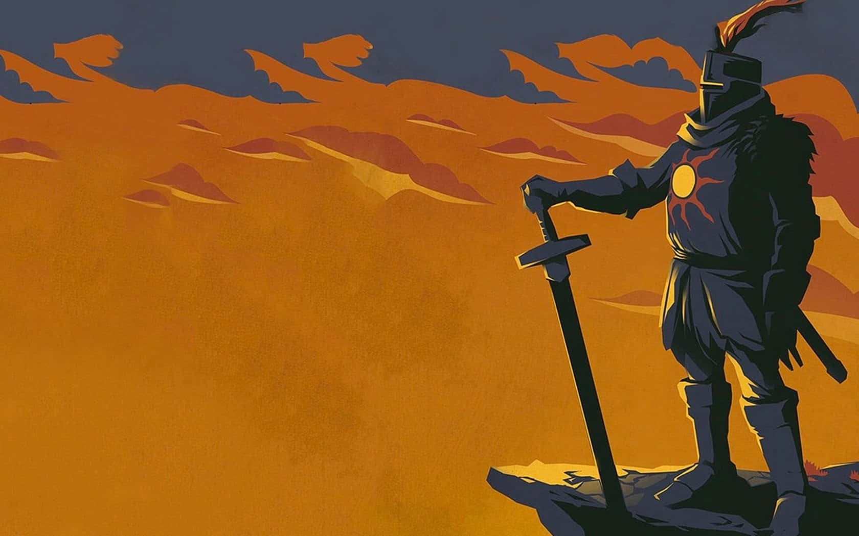 Havel the Rock, dark armor, cliff, HD Desktop Wallpaper