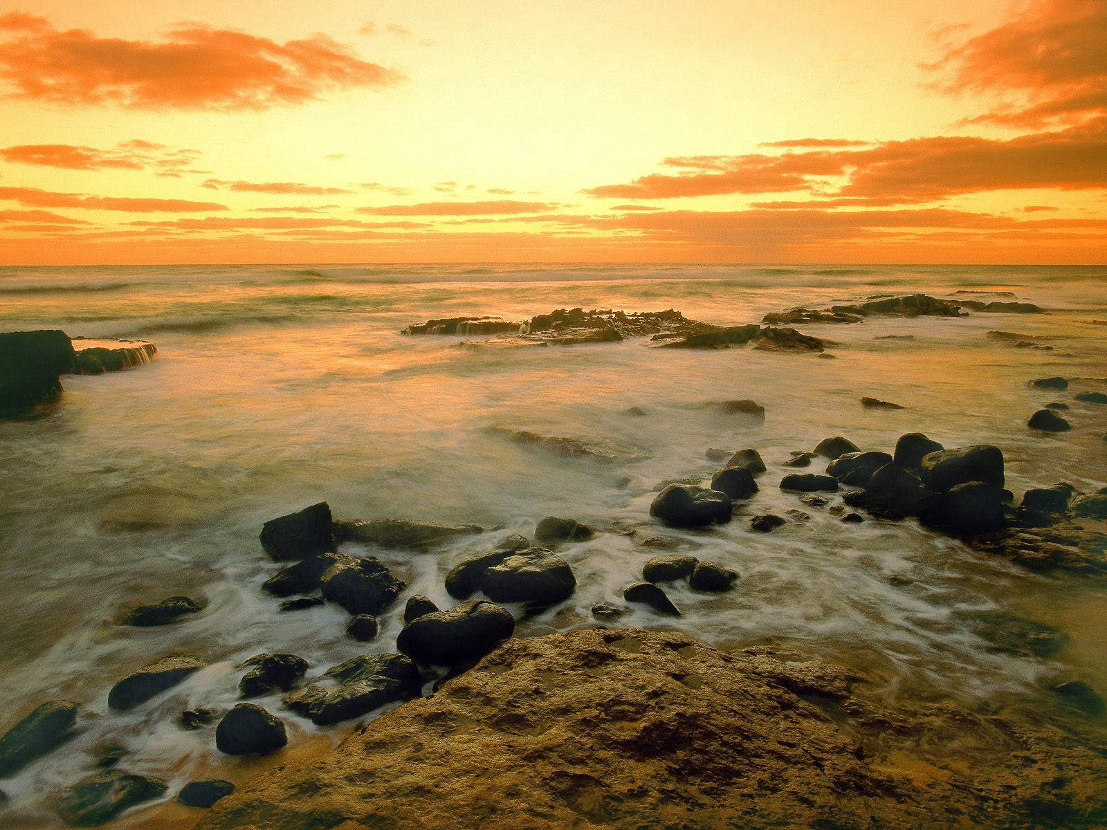 Hawaii, beach, lava stones, HD Desktop Wallpaper