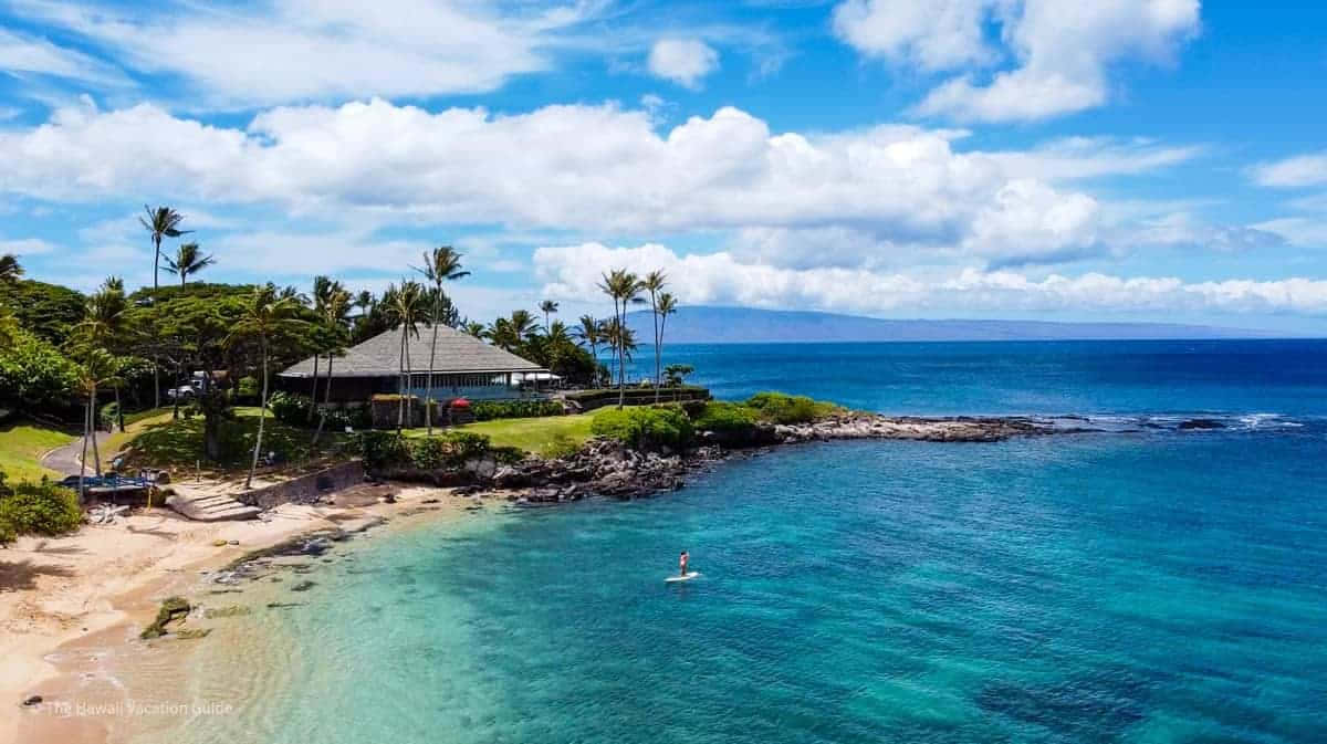 Hawaiian Island, turquoise waters, palm trees, SD Desktop Wallpaper