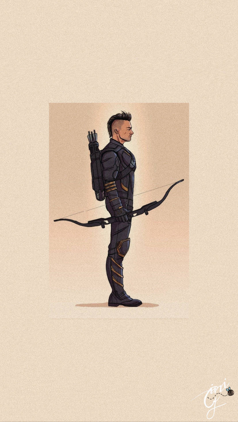 Hawkeye, bow and arrow, male archer, HD Phone Wallpaper
