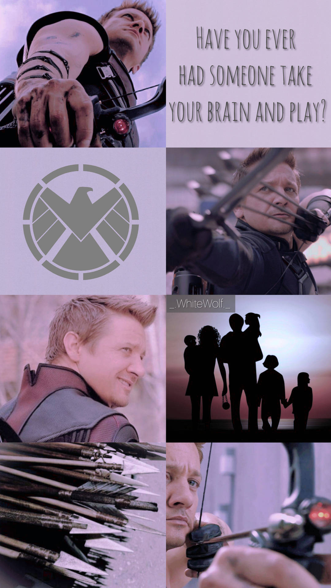Hawkeye, arrows, S.H.I.E.L.D. logo, Full HD Phone Wallpaper