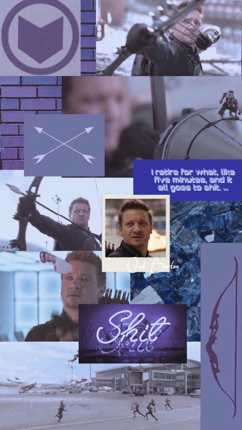 Hawkeye, purple-toned, arrows, HD Phone Wallpaper