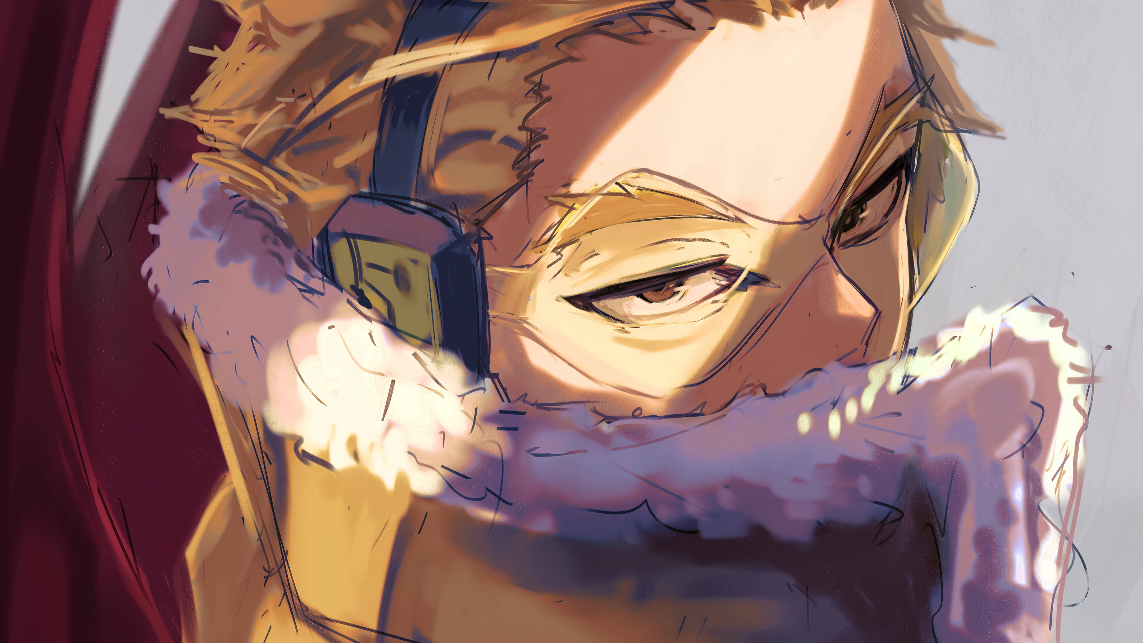 Hawks, My Hero Academia, golden hair, 4K Desktop Wallpaper