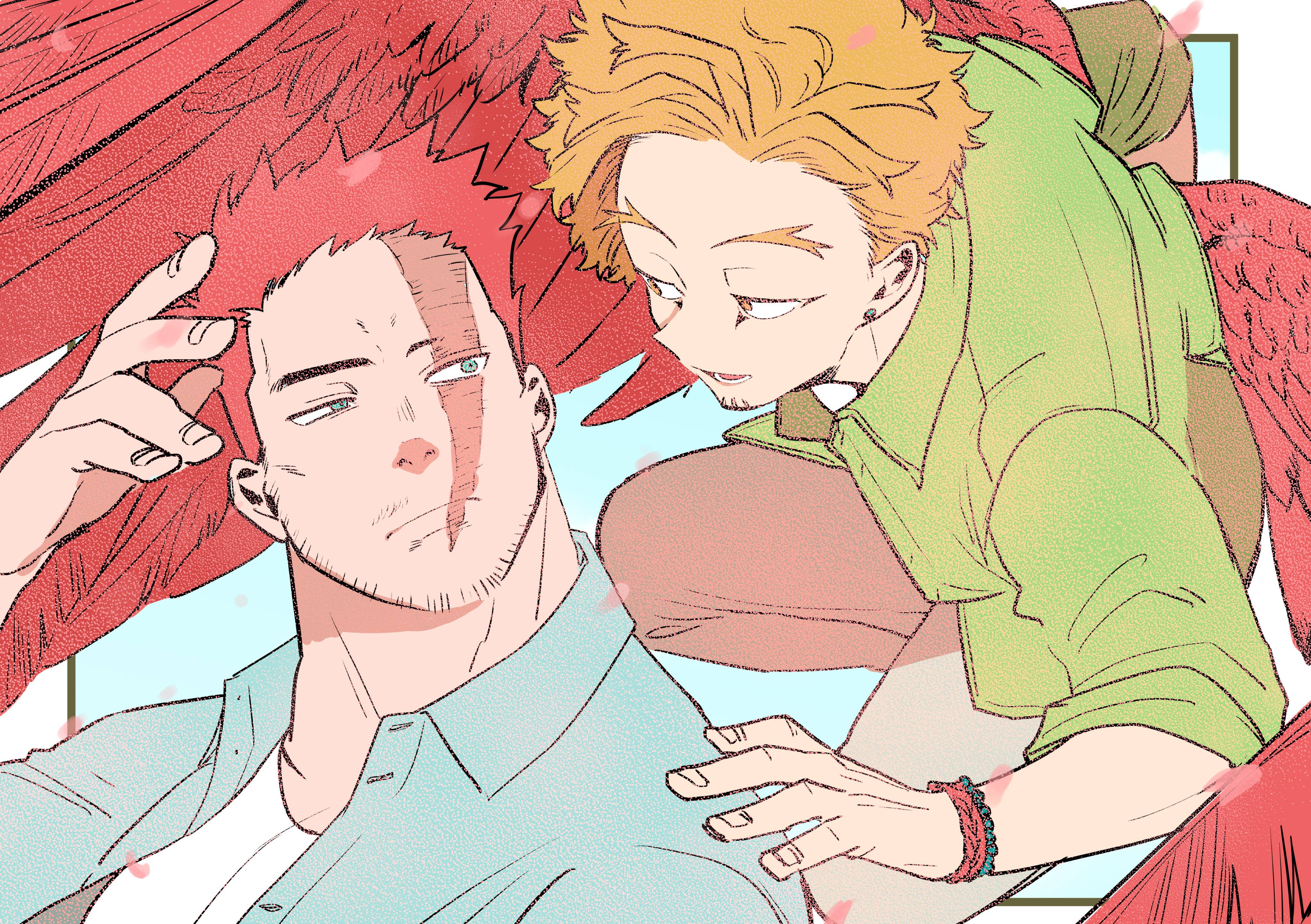 Hawks, My Hero Academia, red wings, 4K Desktop Wallpaper