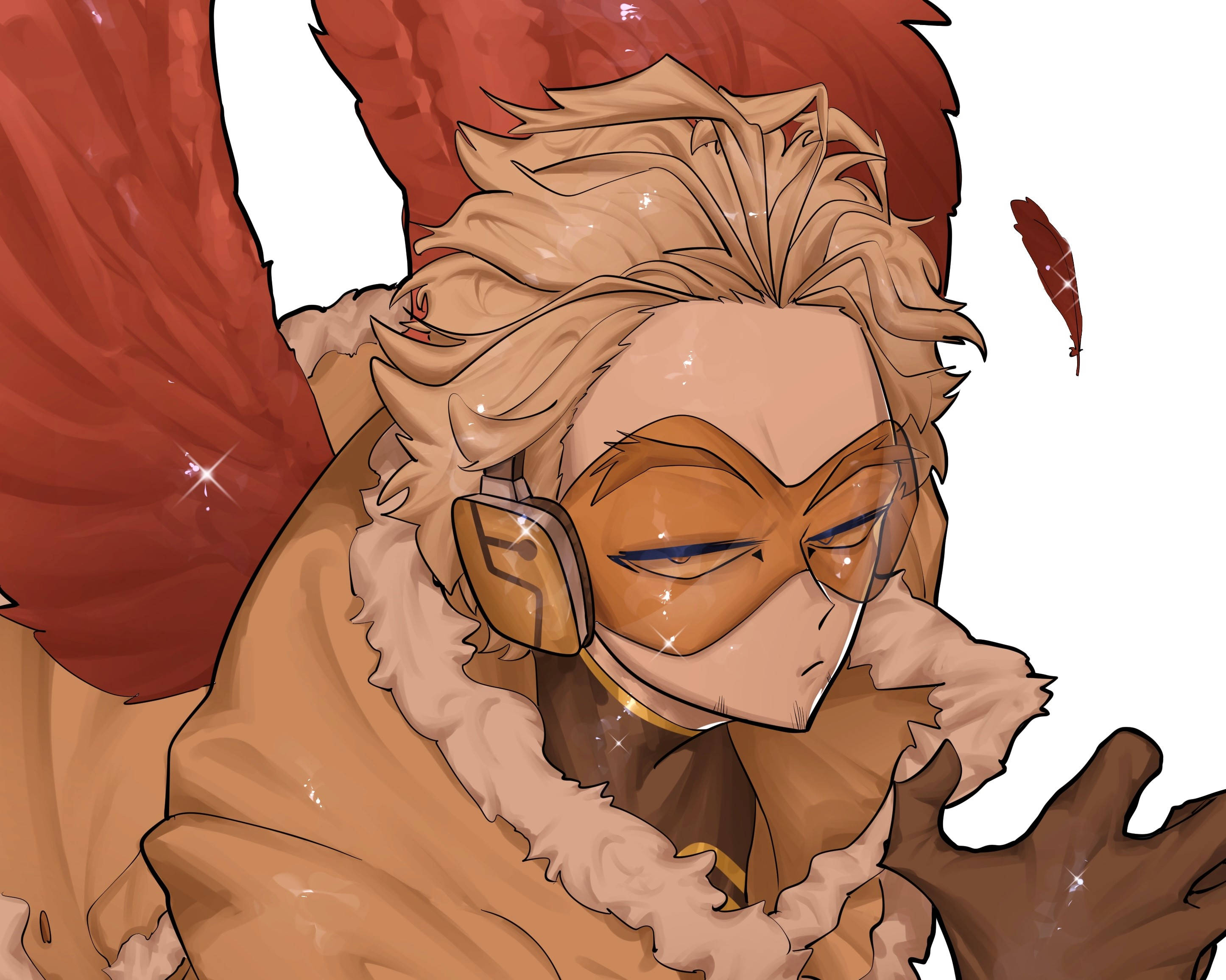 Hawks, My Hero Academia, spiky blonde hair, 2K Desktop Wallpaper