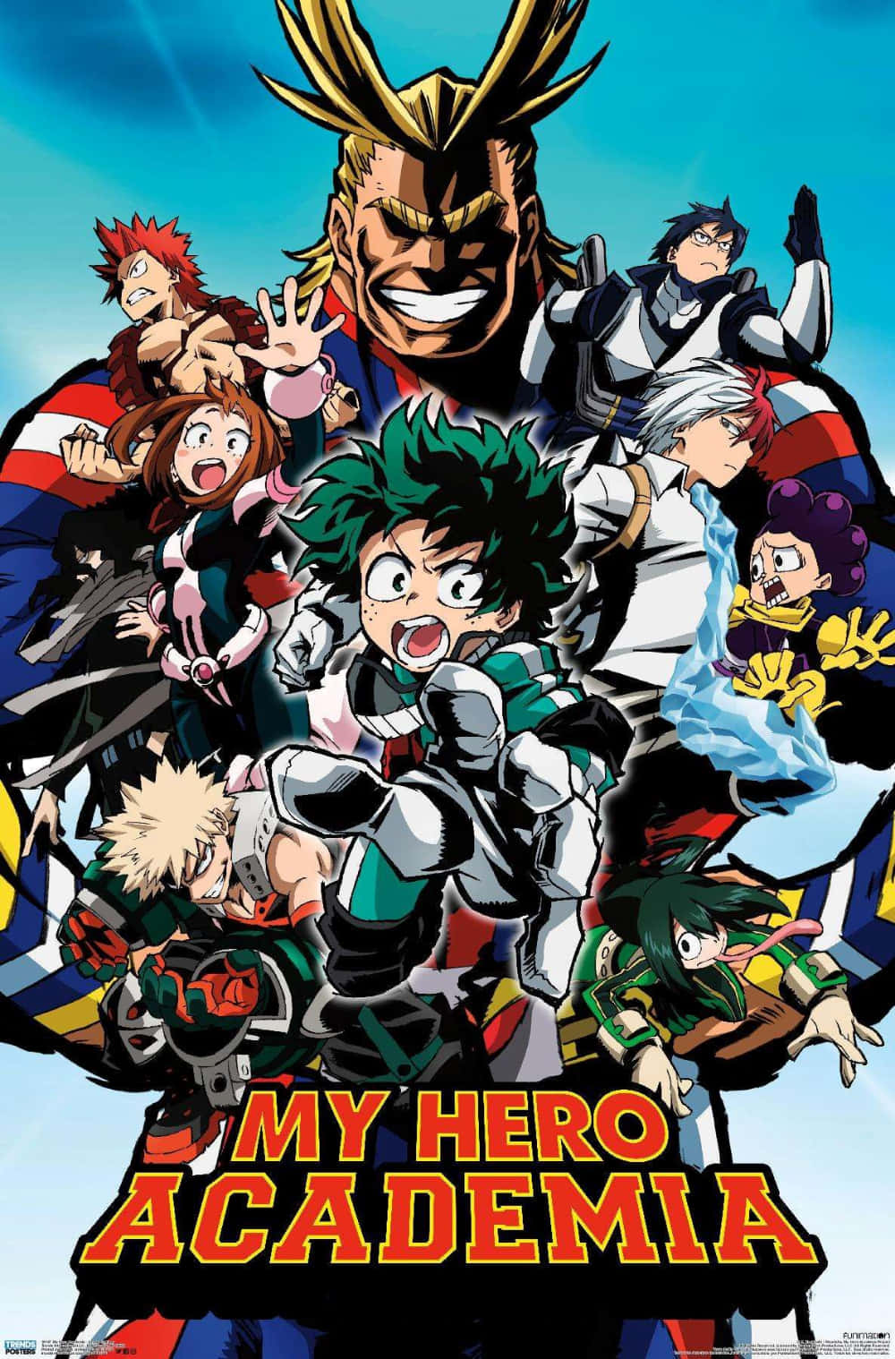 My Hero Academia, heroes, bright blue sky, HD Phone Wallpaper