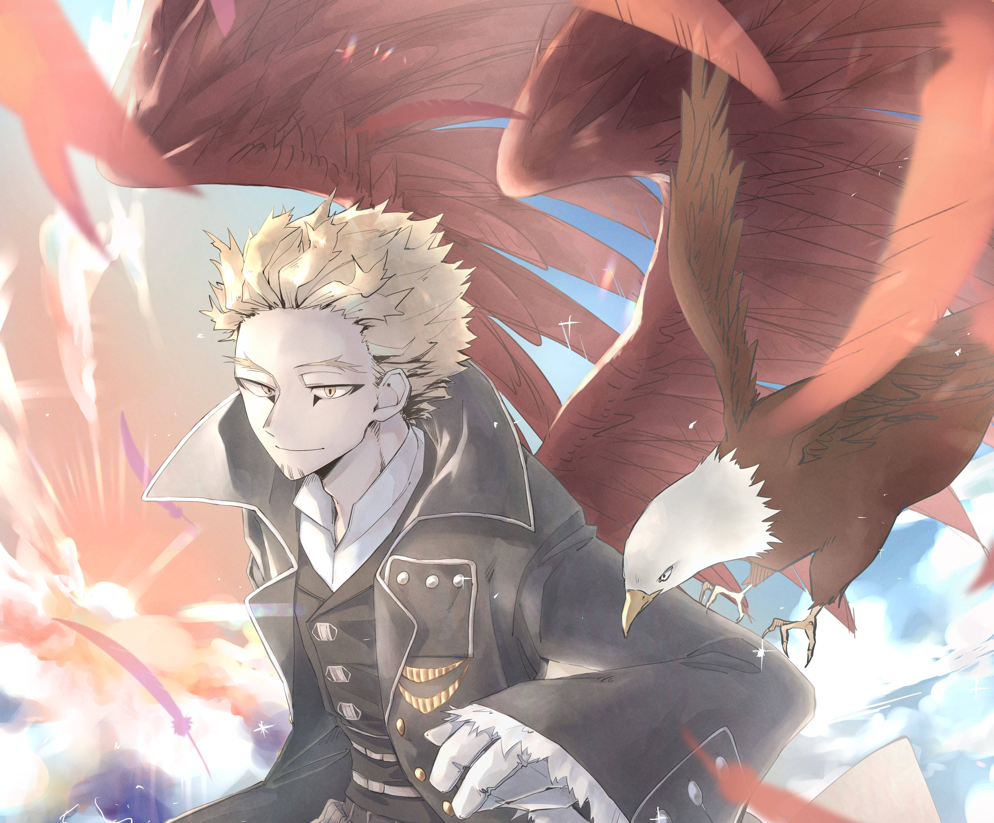 Hawks, My Hero Academia, eagle, 4K Desktop Wallpaper