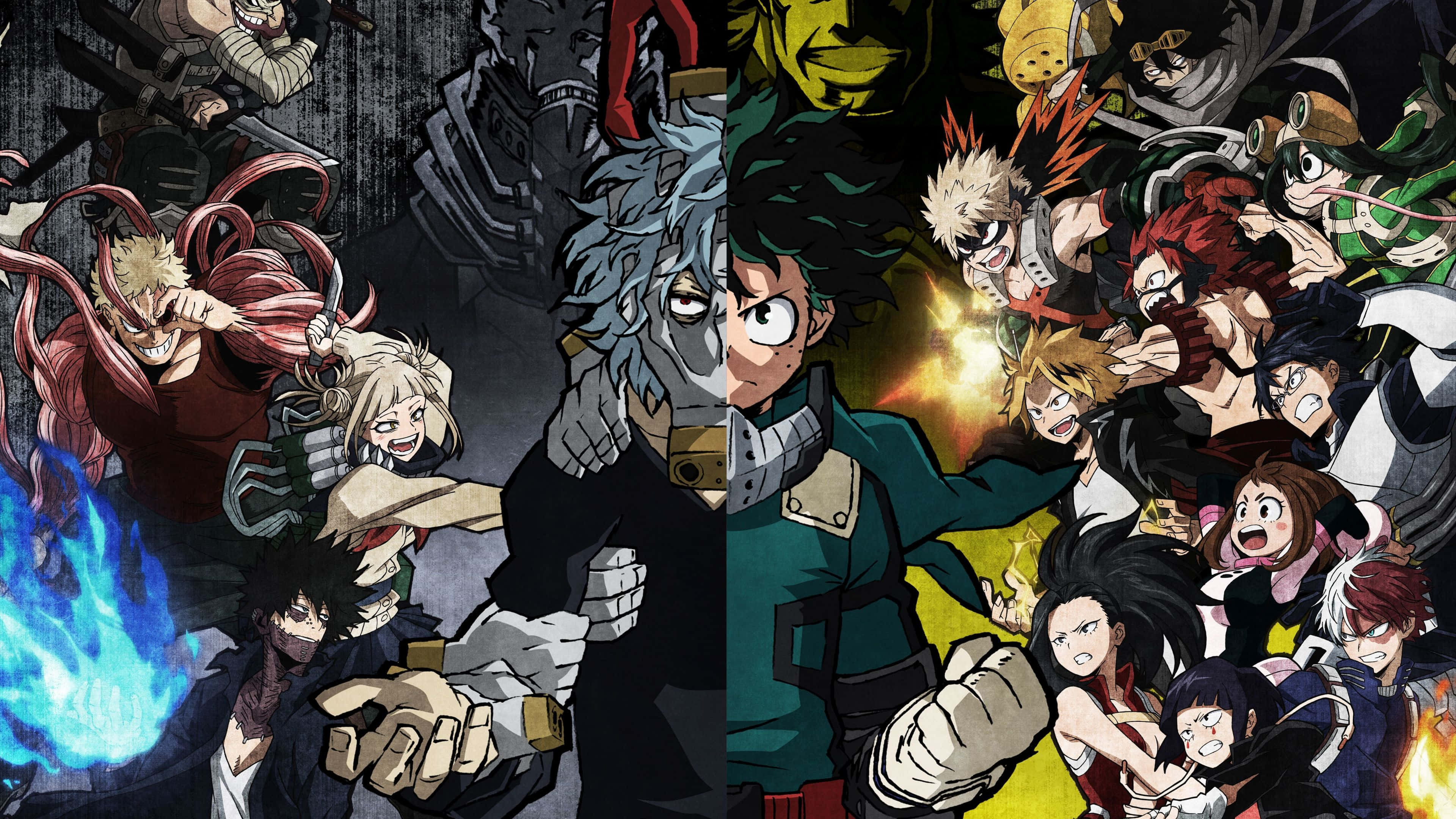 My Hero Academia, laptop, anime characters, 4K Desktop Wallpaper