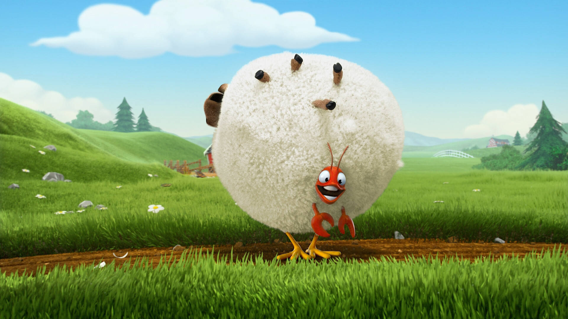 Hay Day, sheep, chicken, Full HD Desktop Wallpaper