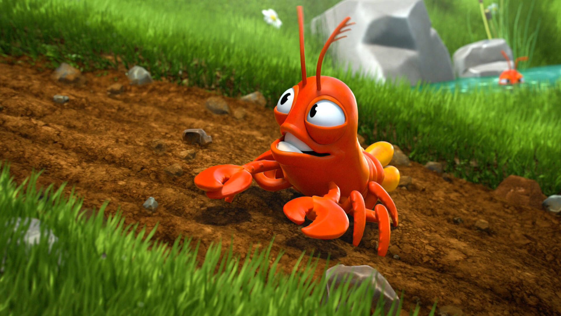 Hay Day, lobster, cartoon lobster, Full HD Desktop Wallpaper