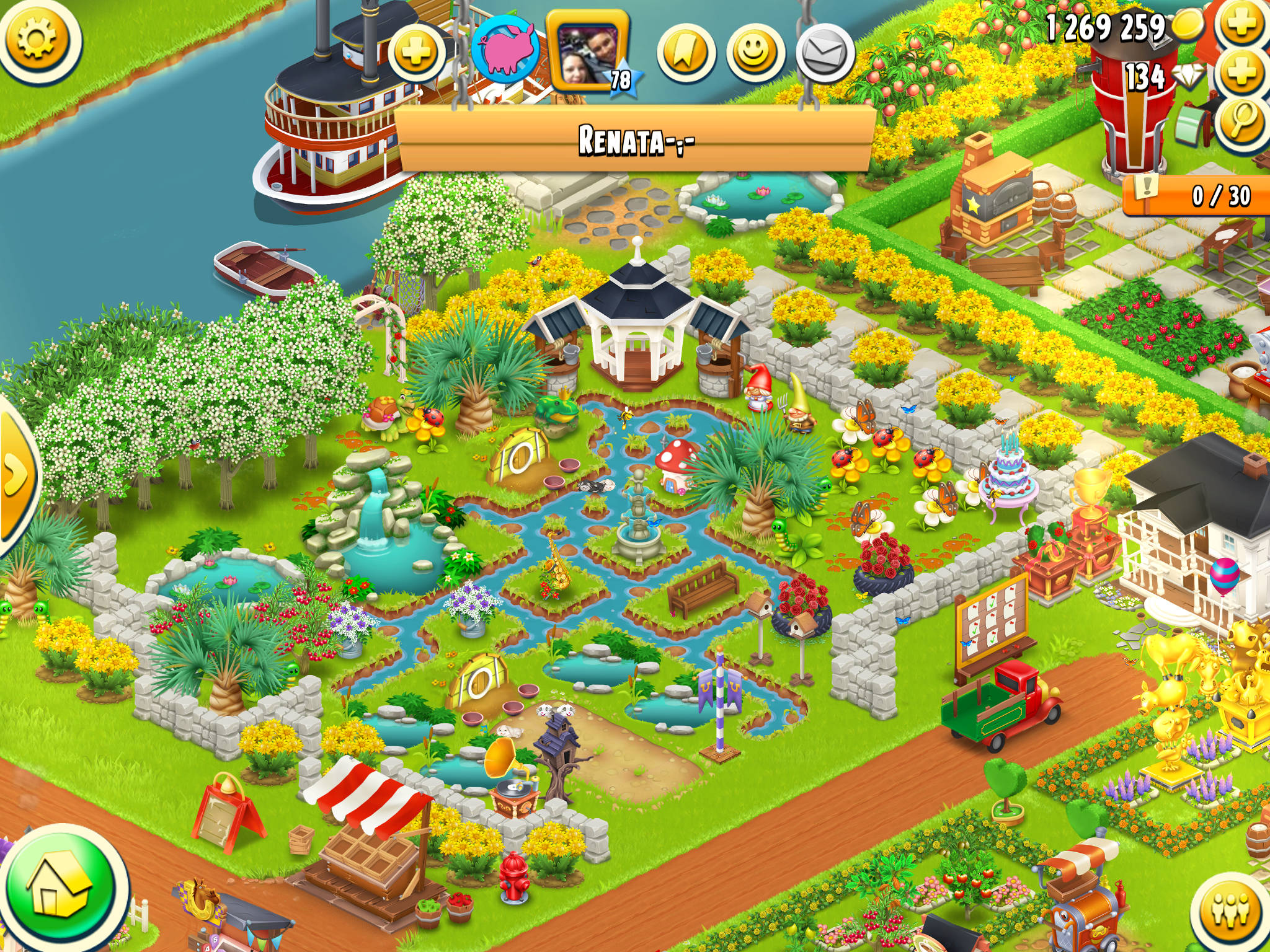 Hay Day, farm, level 78, Full HD Desktop Wallpaper