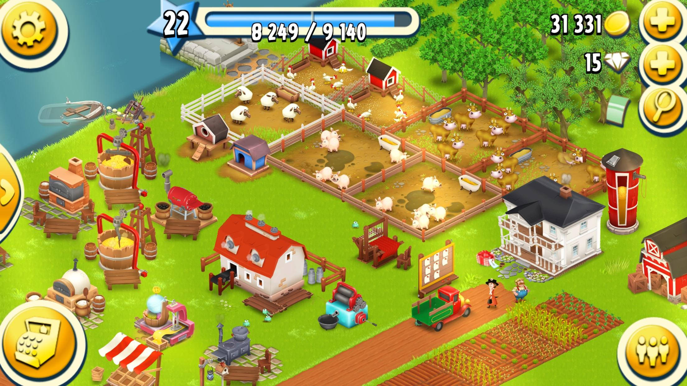 Hay Day, farm, barns, Full HD Desktop Wallpaper