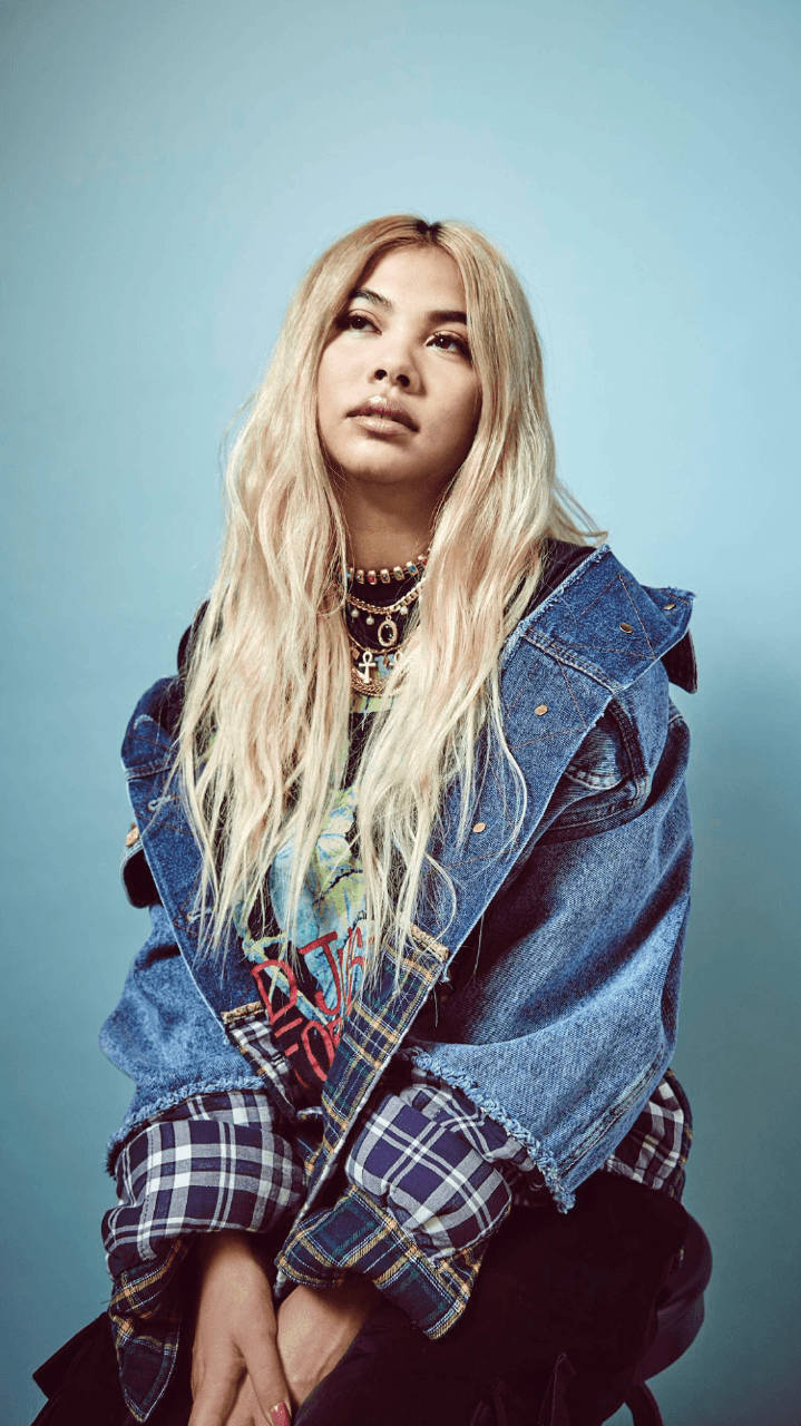 Hayley Kiyoko, denim, plaid, HD Phone Wallpaper