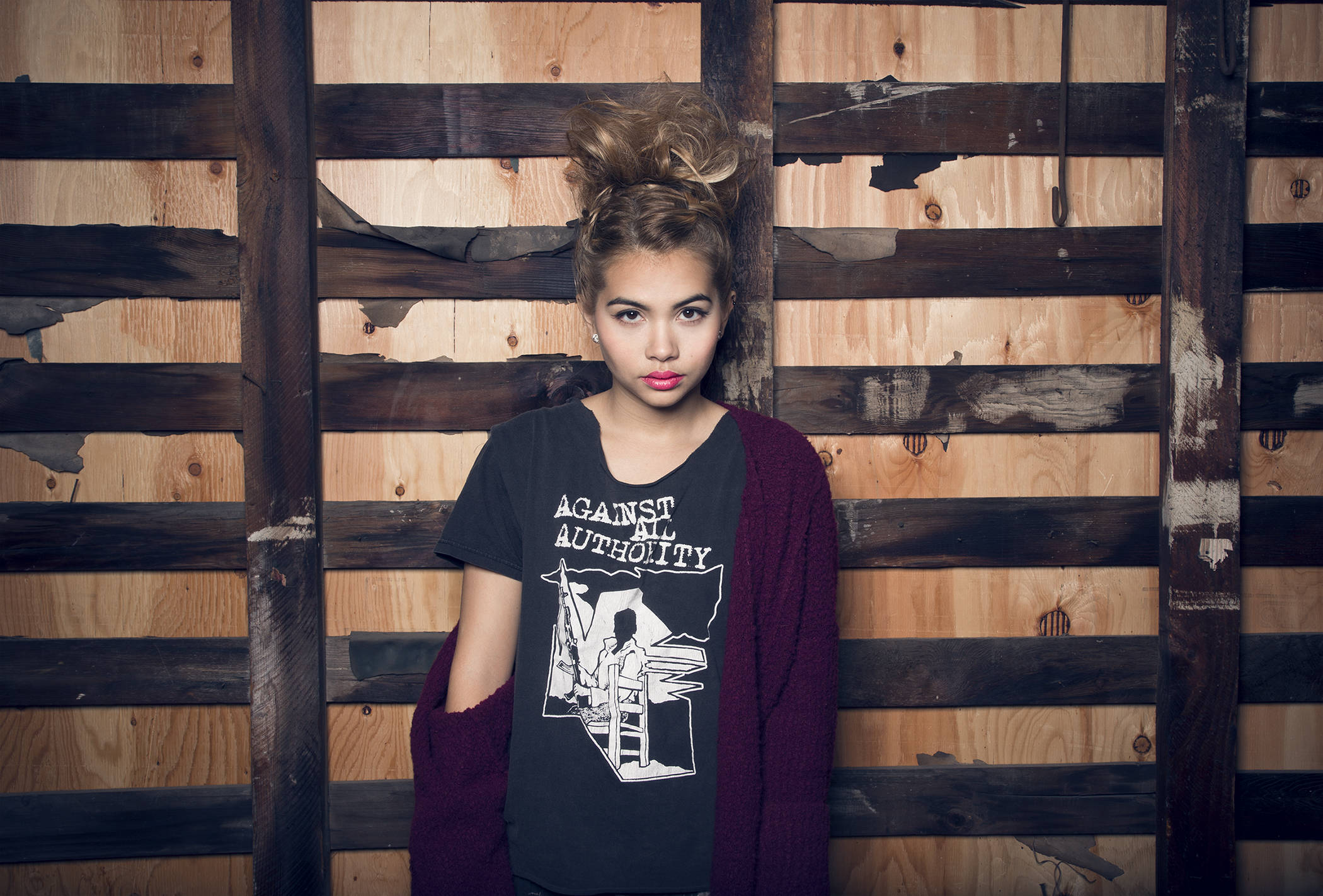 Hayley Kiyoko, against all authority, messy hair, Full HD Desktop Wallpaper