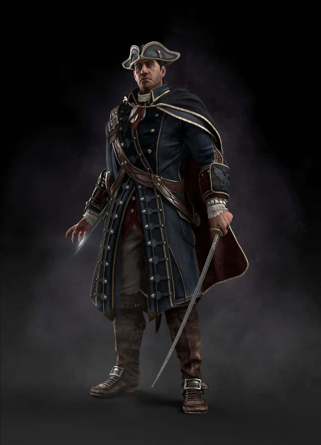 Haytham Kenway, blue coat, tricorn hat, HD Phone Wallpaper