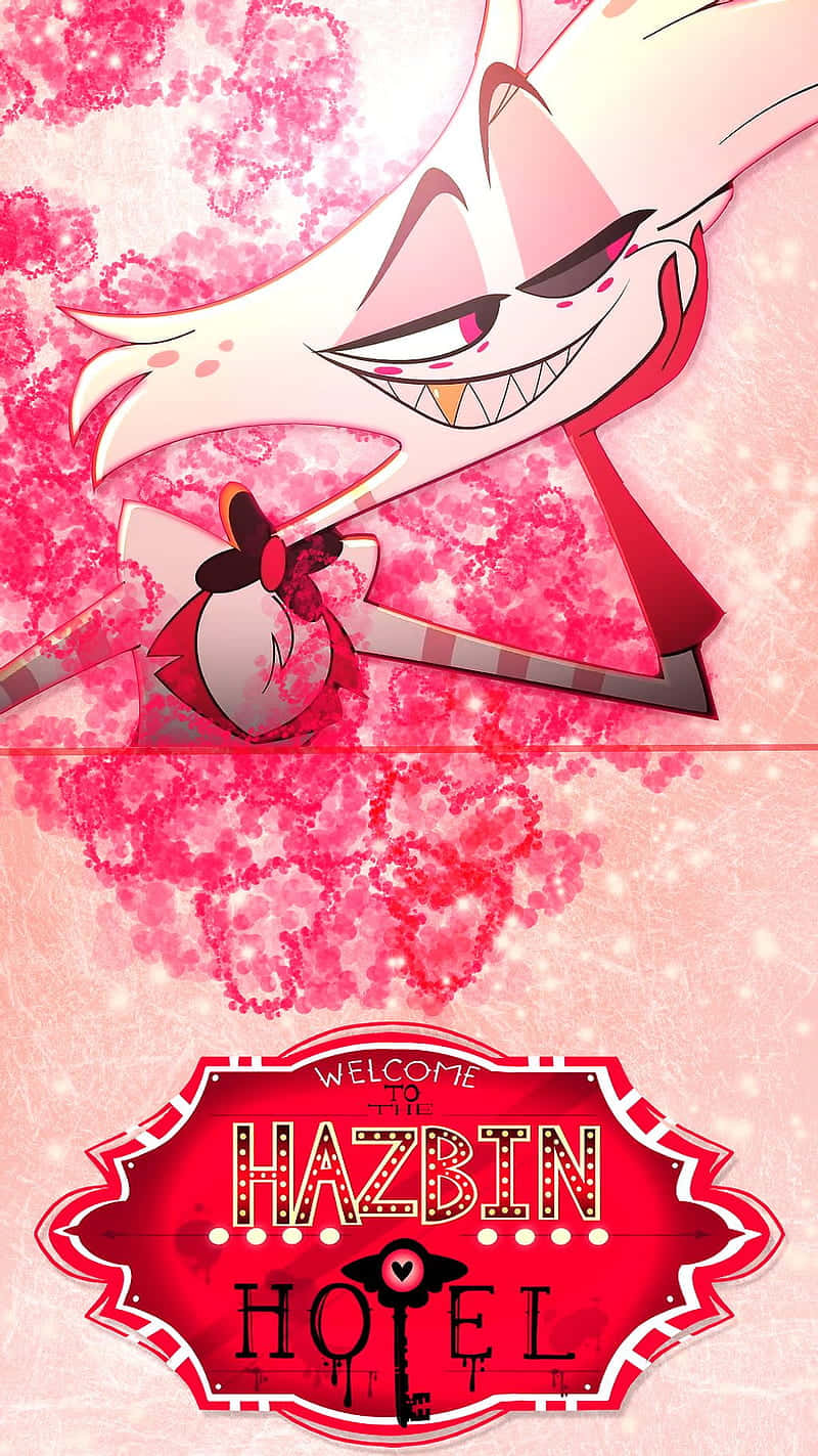 Hazbin Hotel, white hair, red eyes, HD Phone Wallpaper