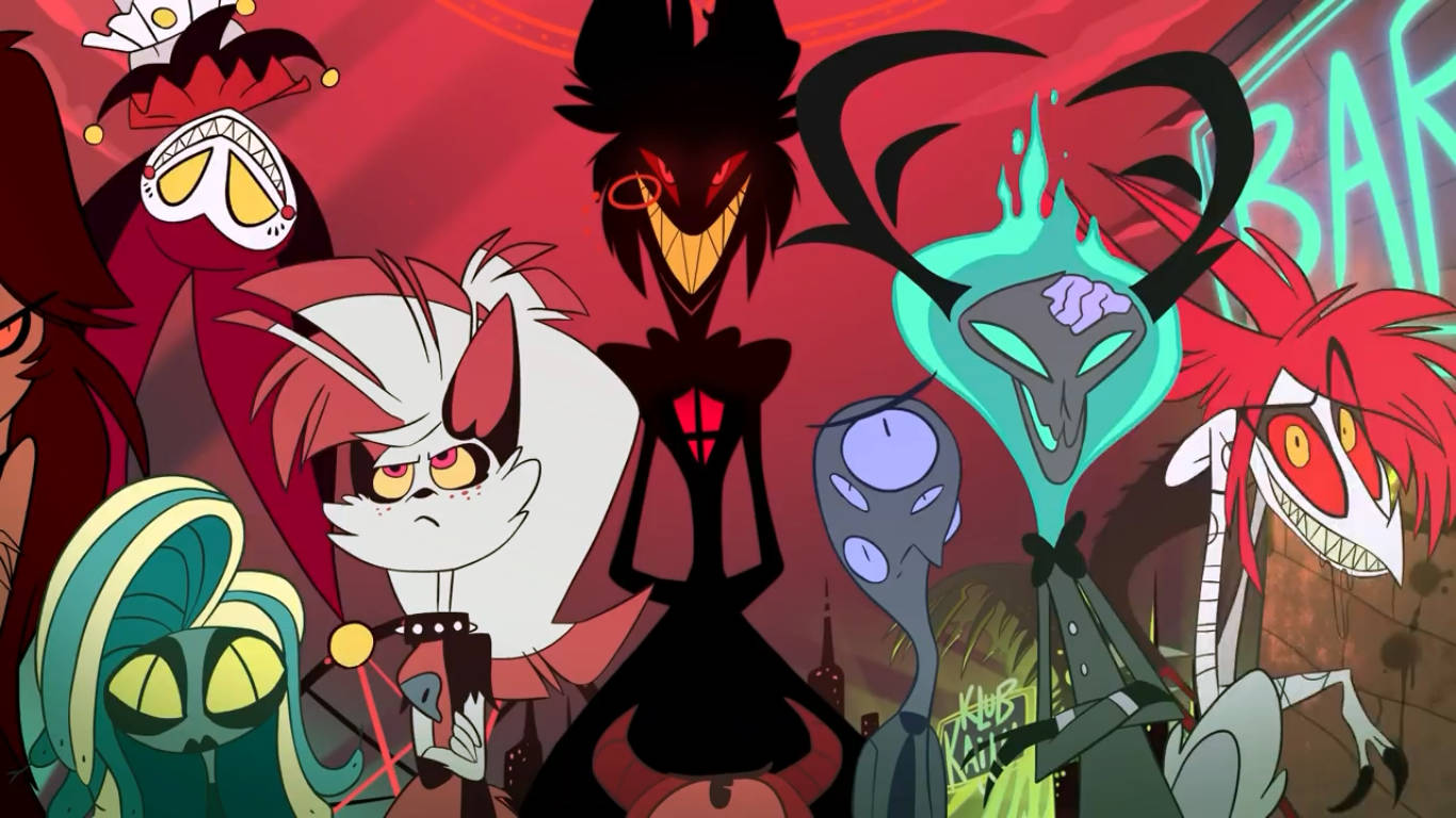 Hazbin Hotel, demons, glowing eyes, HD Desktop Wallpaper