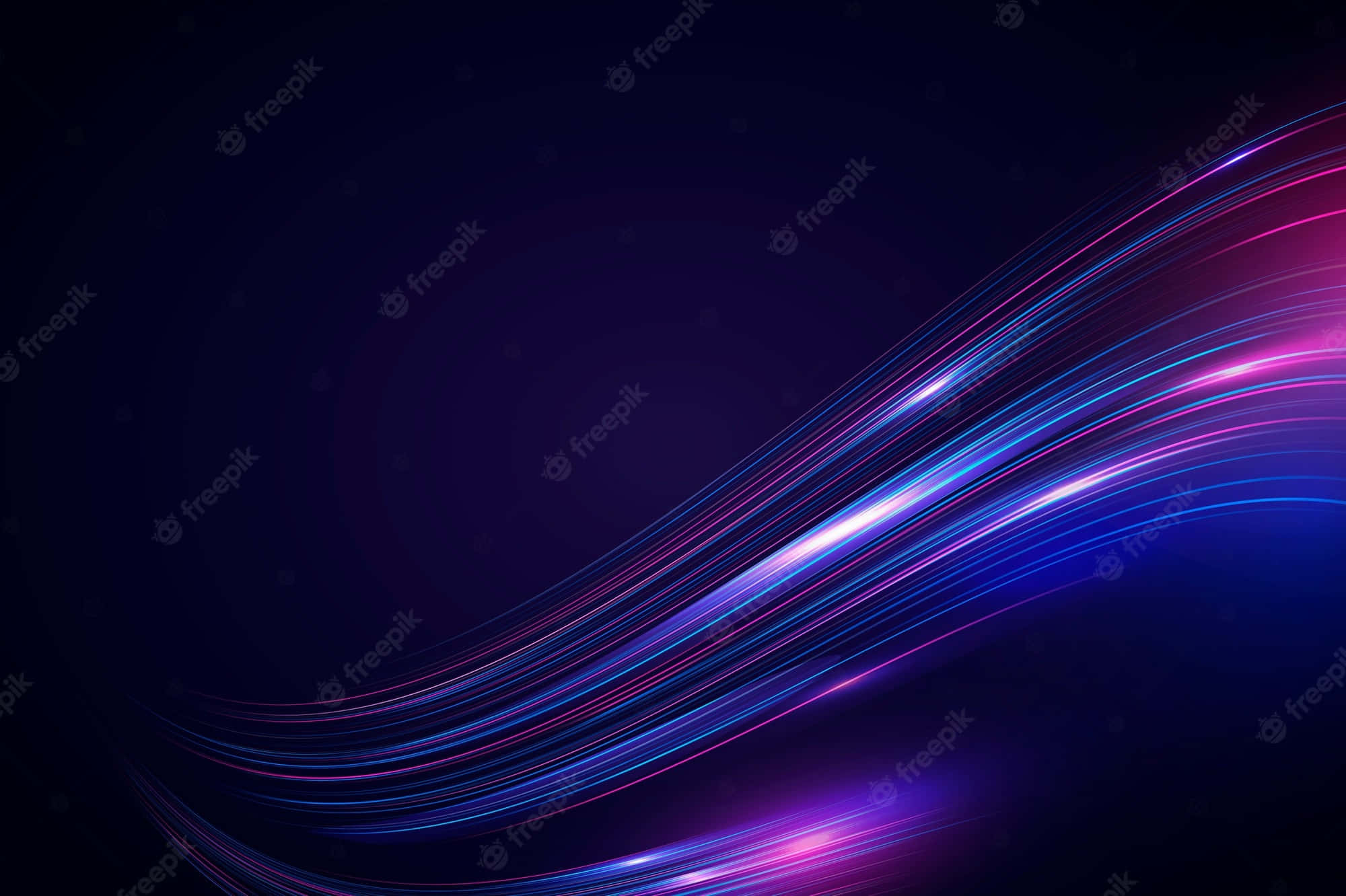 neon blue, pink light streaks, deep cosmic dark background, Full HD Desktop Wallpaper
