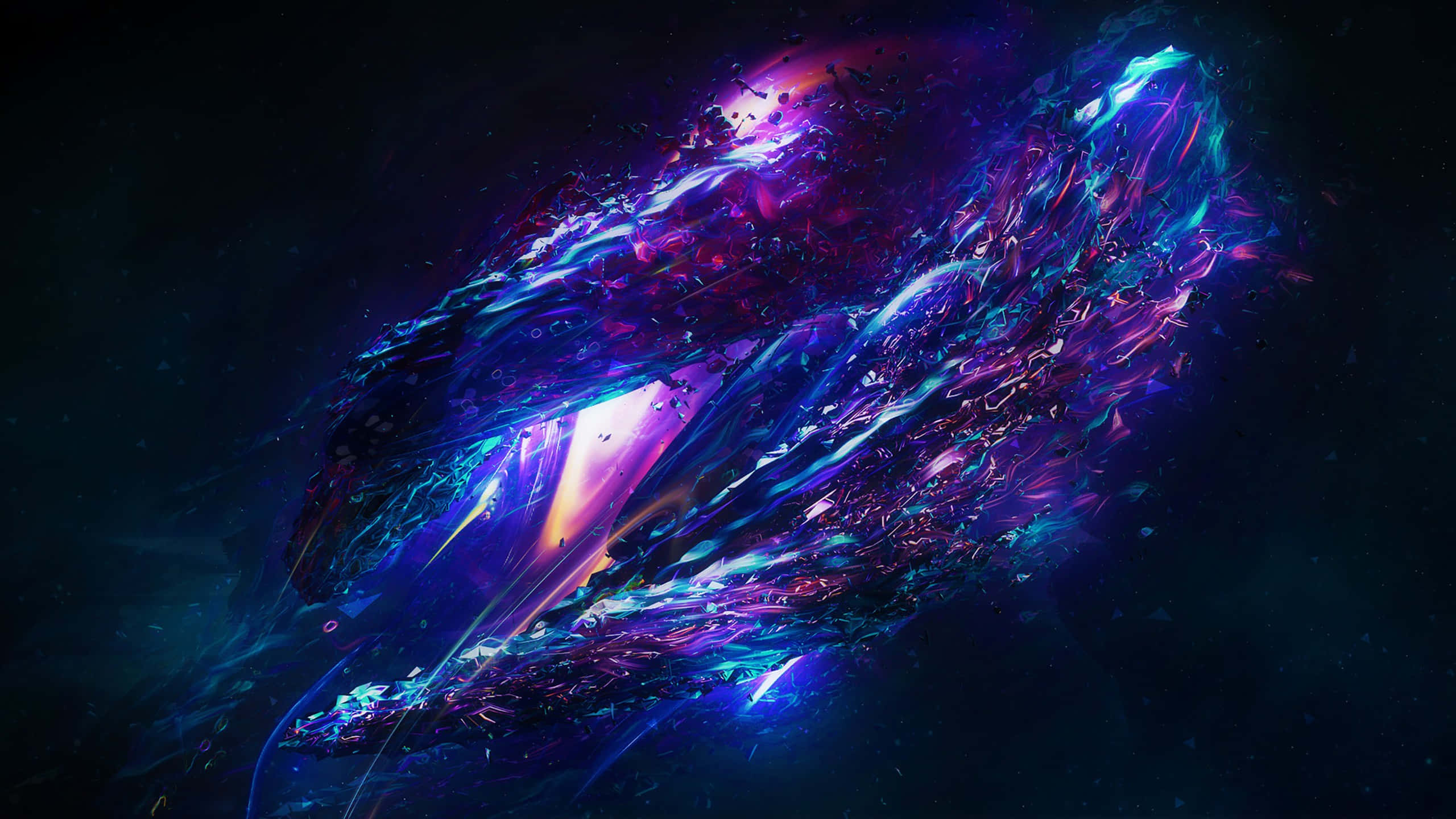 cosmic nebula, electric blues, purples, 2K Desktop Wallpaper