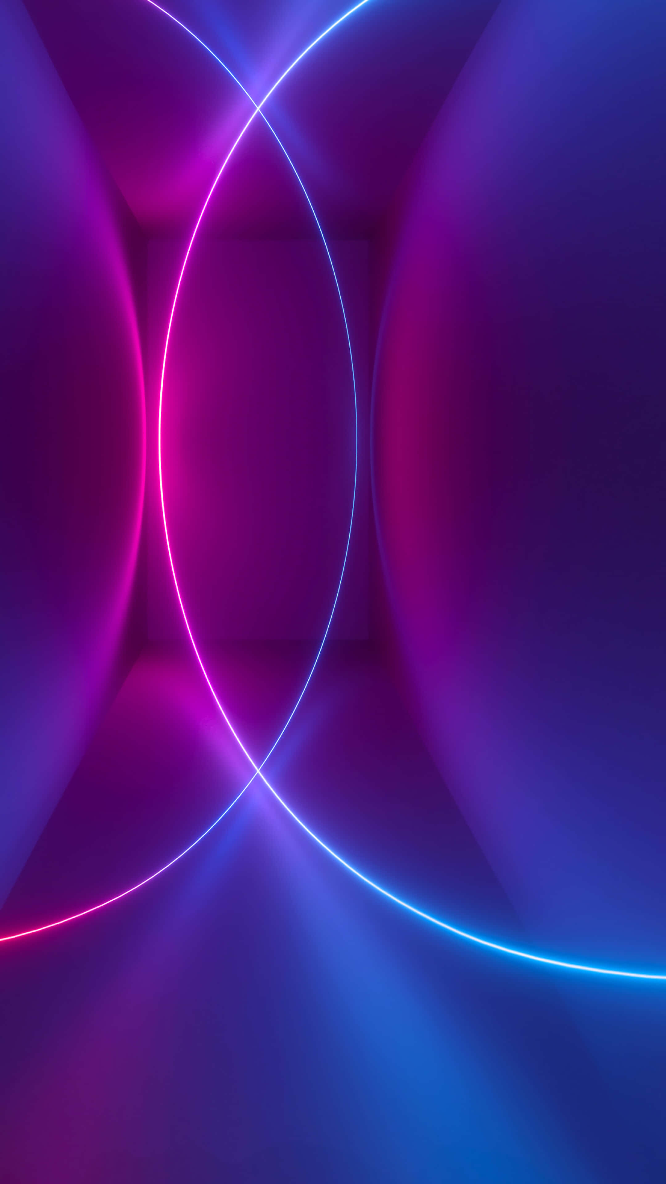 neon pink, neon blue, glowing arcs, 4K Phone Wallpaper