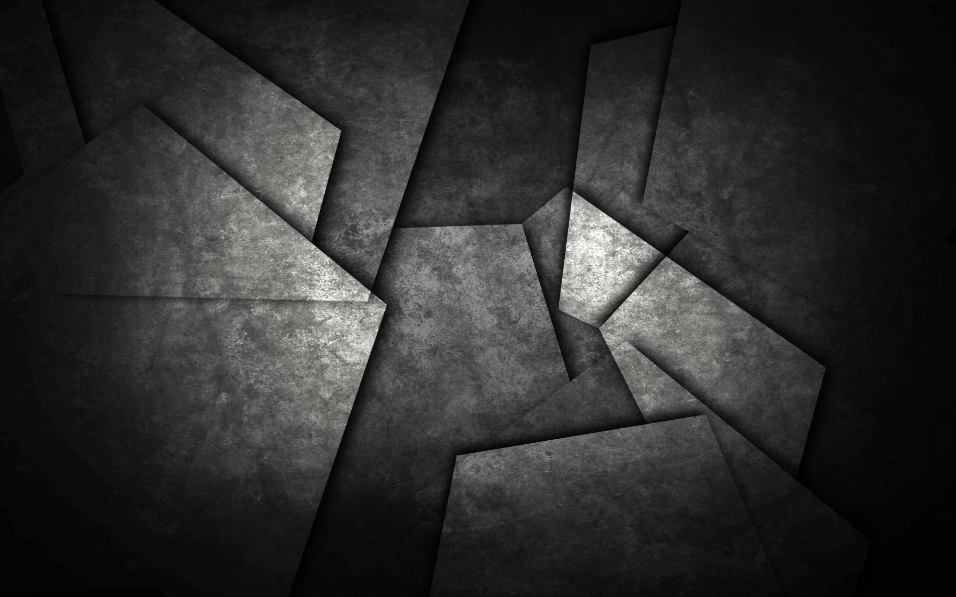 HD Abstract, dark gray, geometric shards, Full HD Desktop Wallpaper