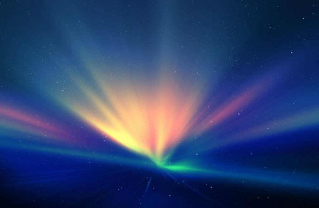 HD Abstract, northern lights, aurora rays, SD Desktop Wallpaper