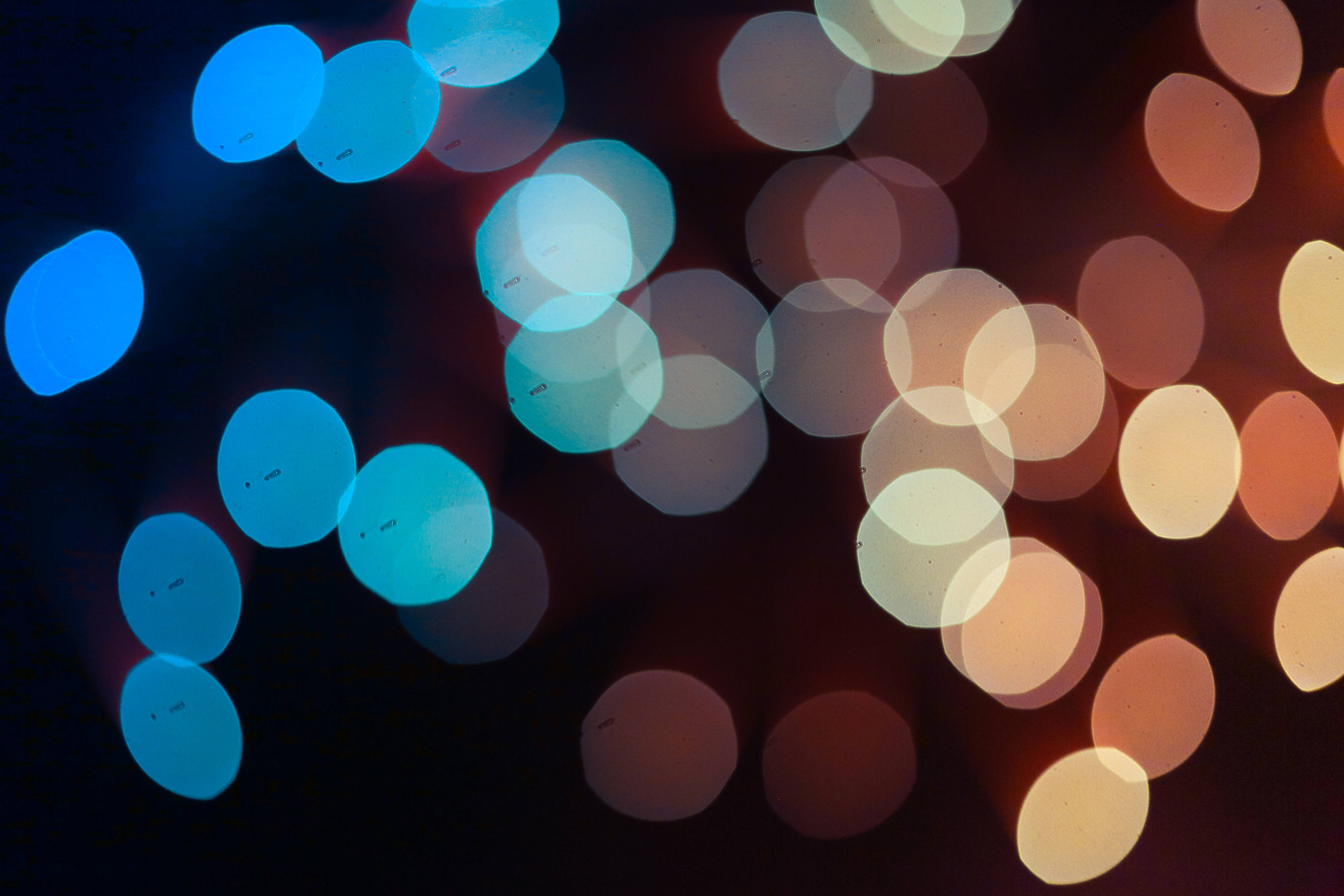 HD Abstract, festive lights, vibrant blue, 4K Desktop Wallpaper