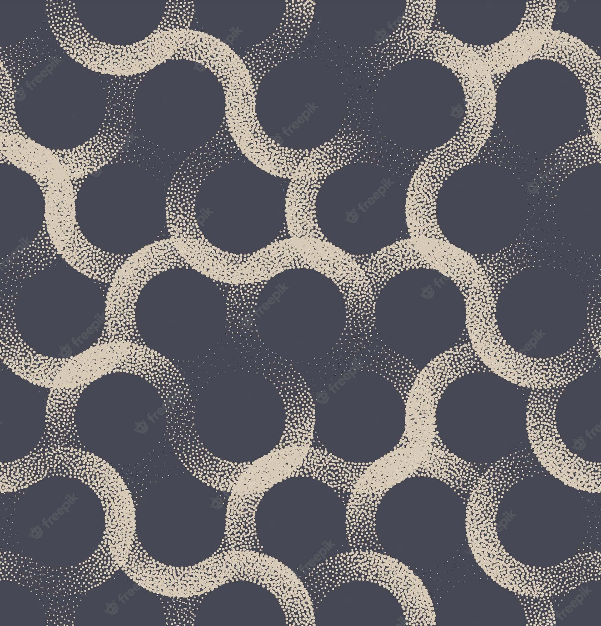 Elegant Aesthetic, cream-colored dotted circles, dark gray background, Full HD Phone Wallpaper