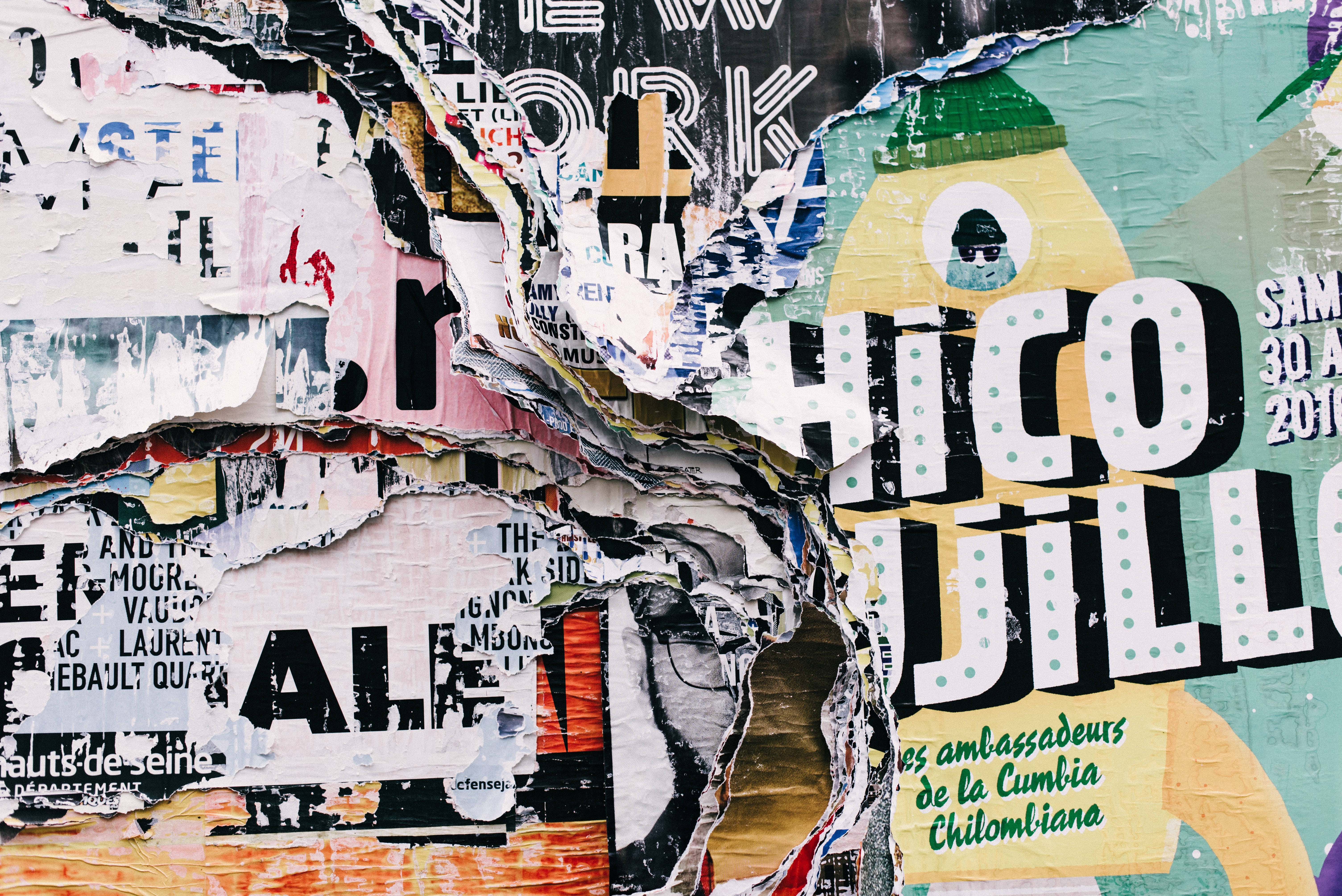 HD Art, ripped magazines, collage, 5K Desktop Wallpaper