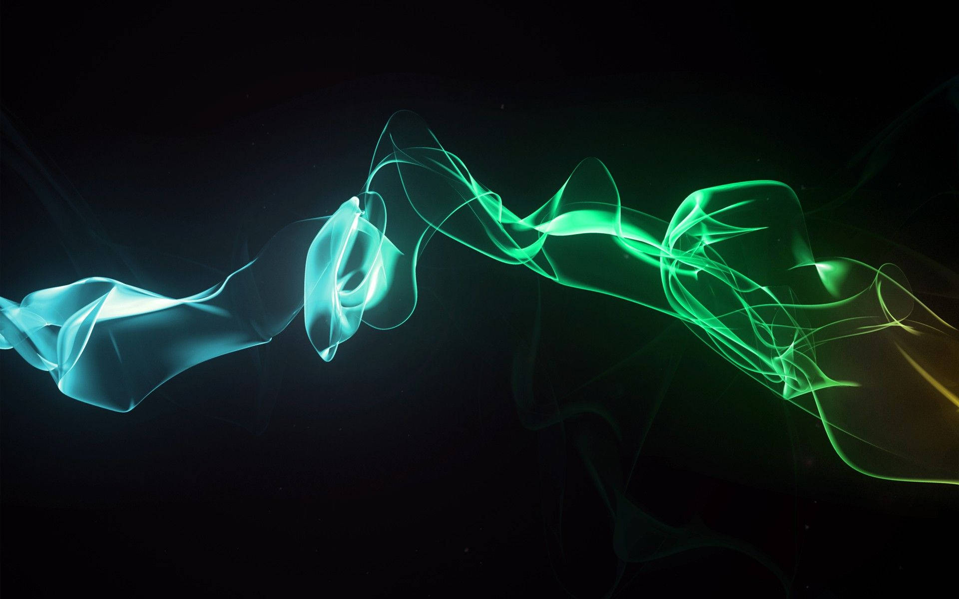neon smoke, teal, green, Full HD Desktop Wallpaper
