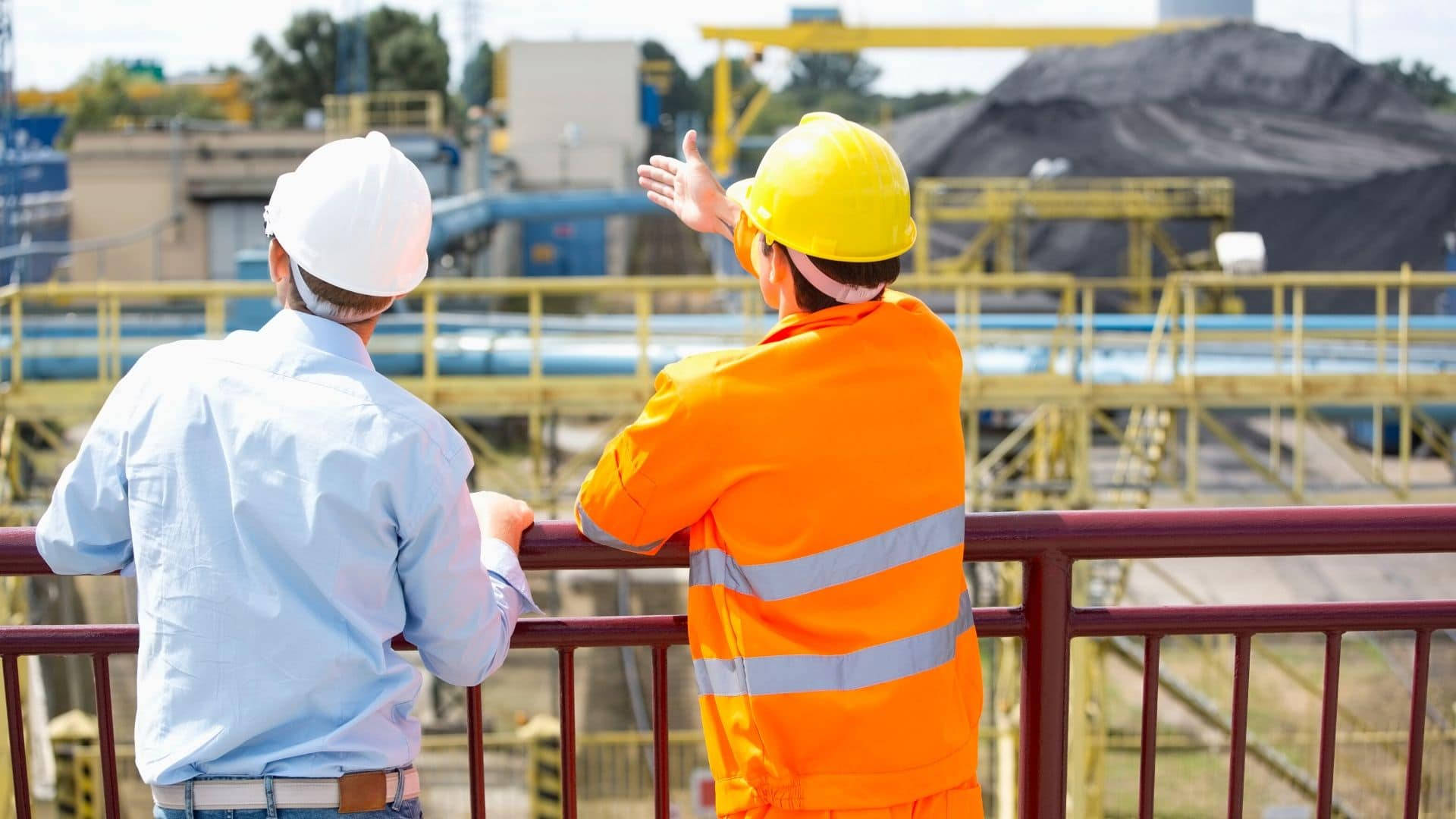 HD Engineering, hard hats, industrial plant, Full HD Desktop Wallpaper