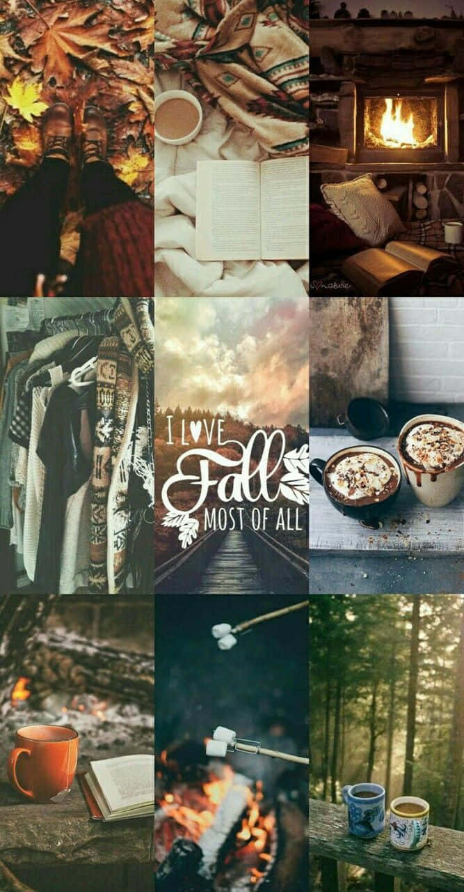 fall, autumn, fireplaces, HD Phone Wallpaper