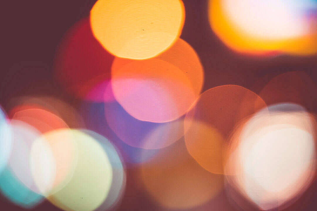 colorful bokeh, warm hues, dark background, SD Desktop Wallpaper