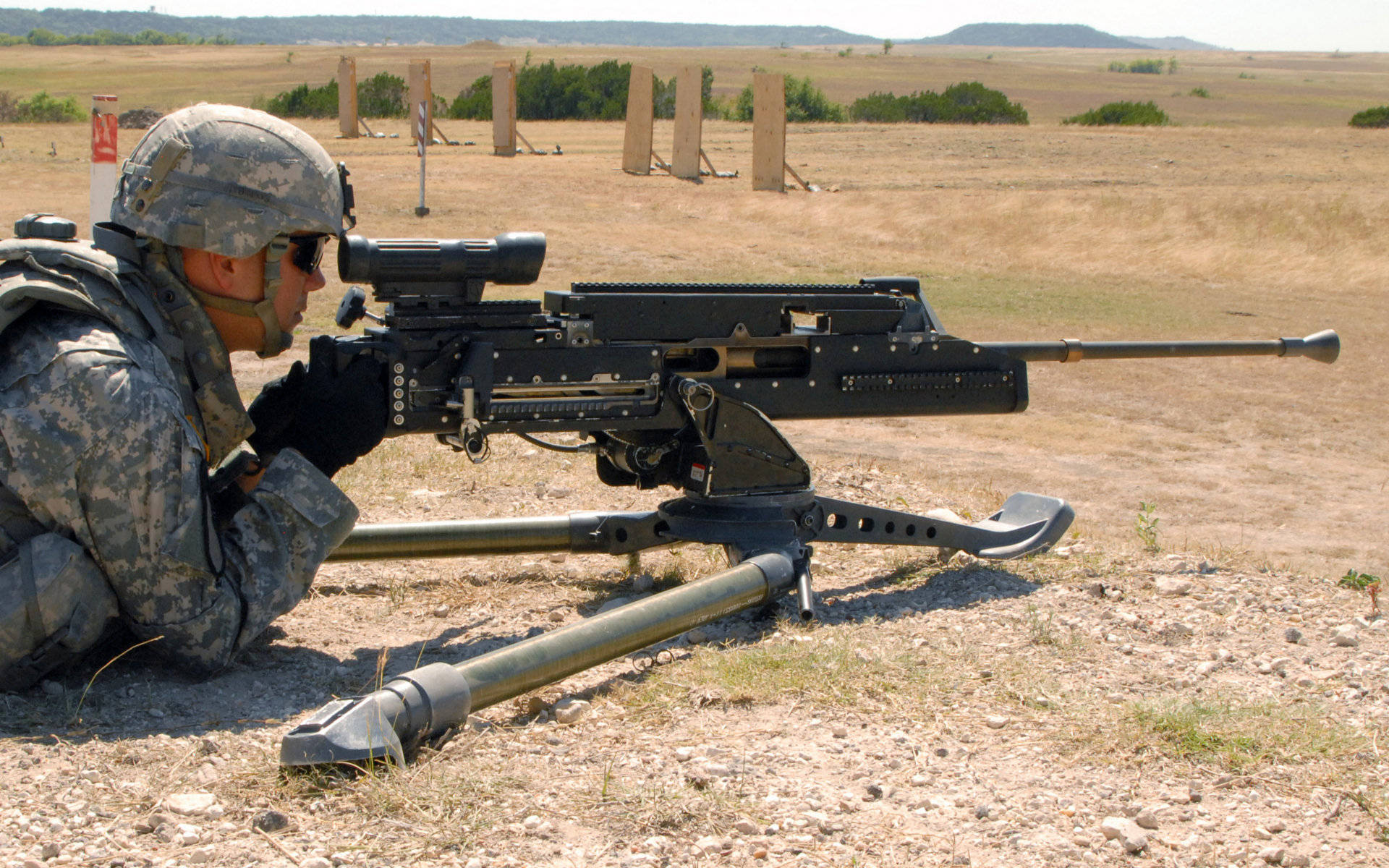 HD Military, heavy machine gun, camouflage gear, Full HD Desktop Wallpaper