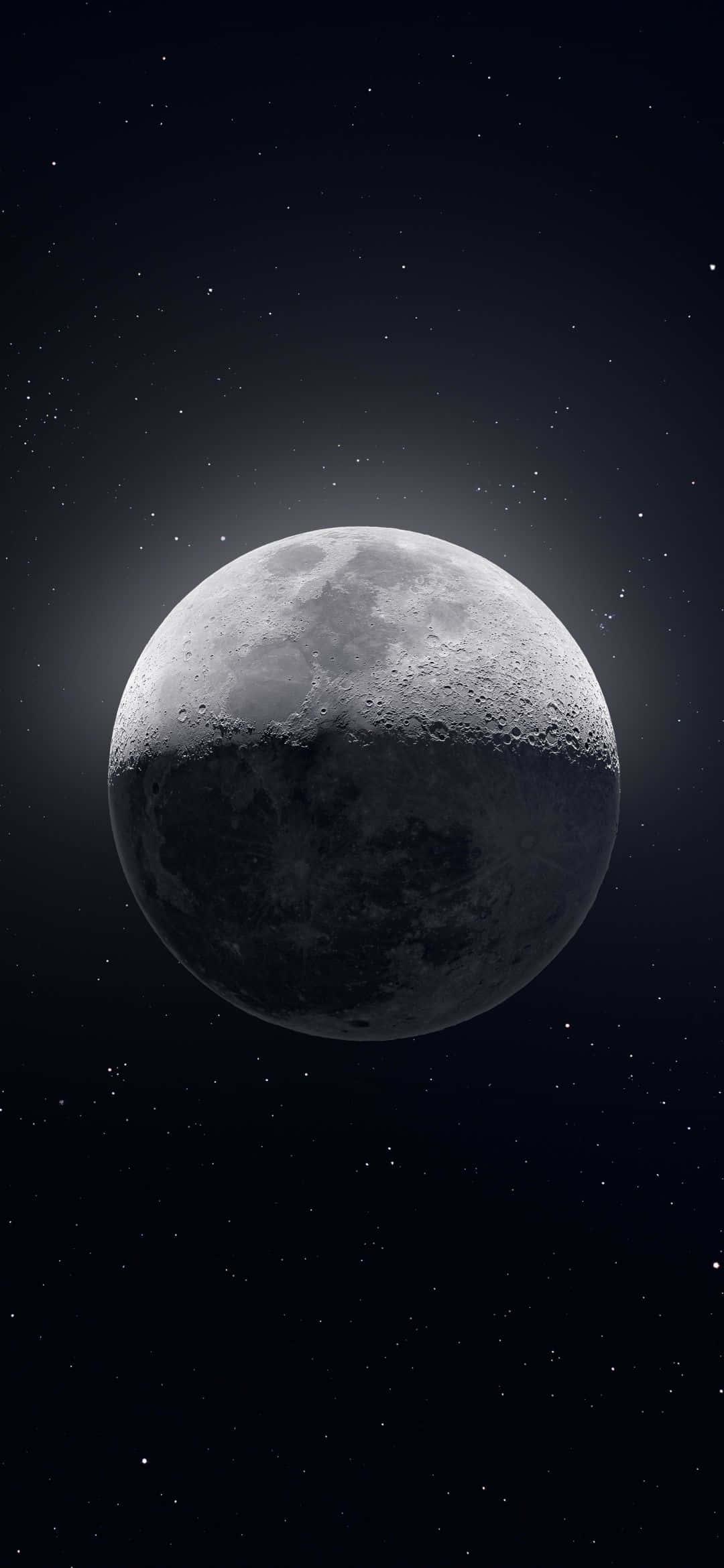 1080x2340, 4K, Dark Moon Crescent, Full HD Phone Wallpaper