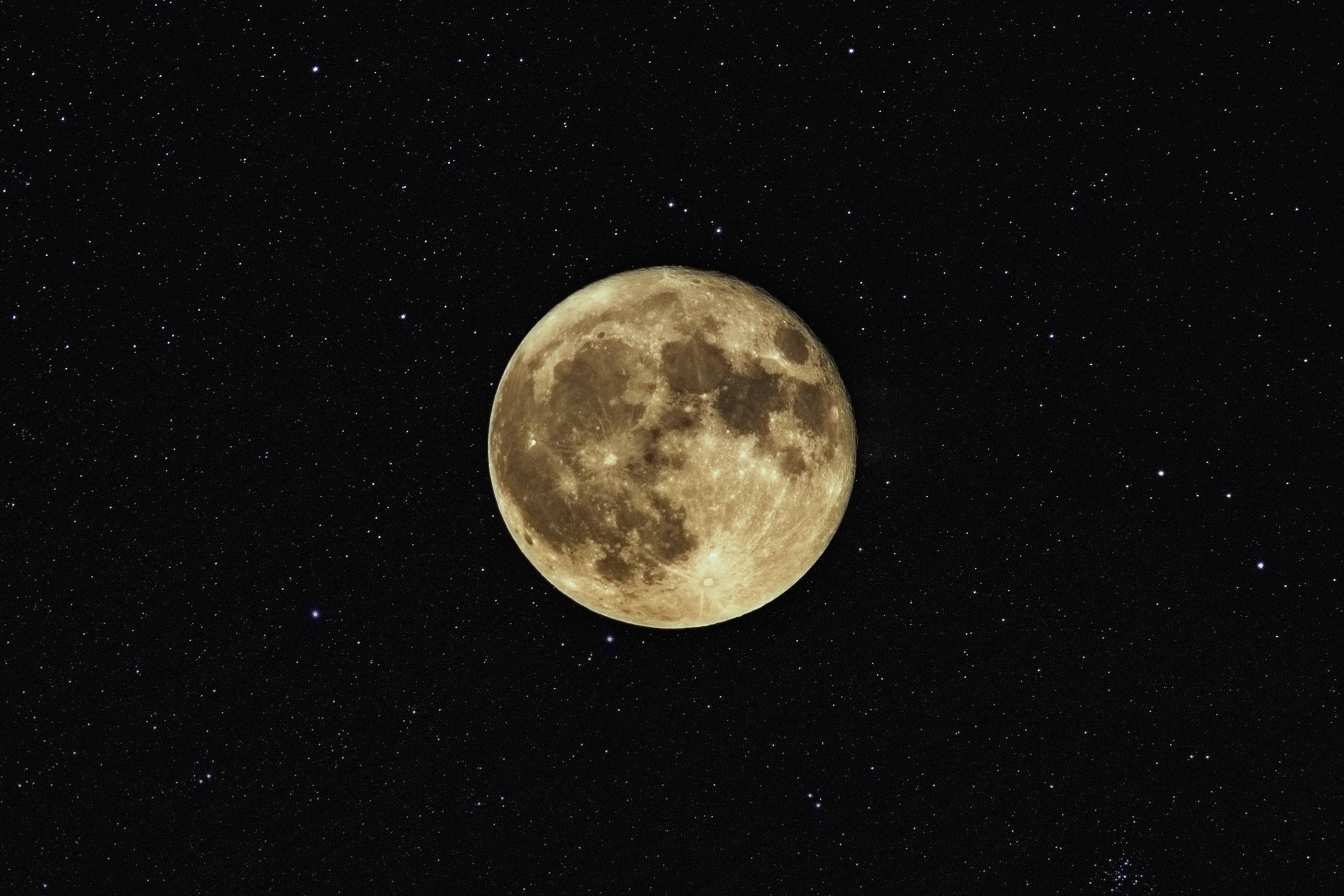 HD Moon, full moon, craters, 2K Desktop Wallpaper