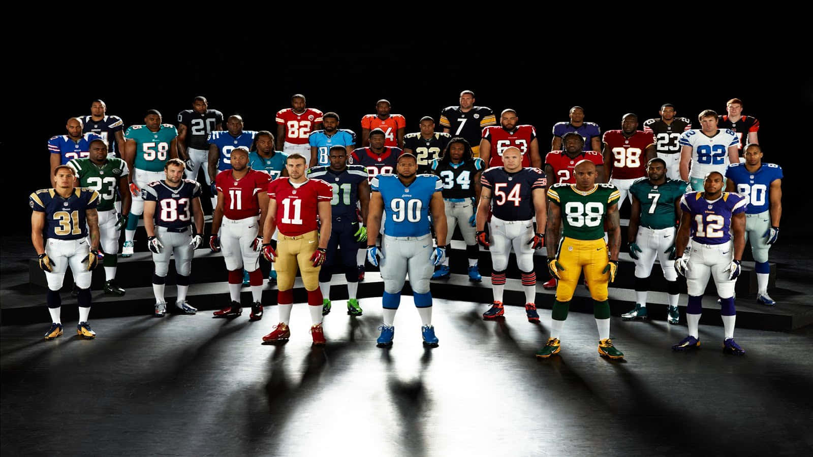 NFL, football players, team uniforms, HD Desktop Wallpaper