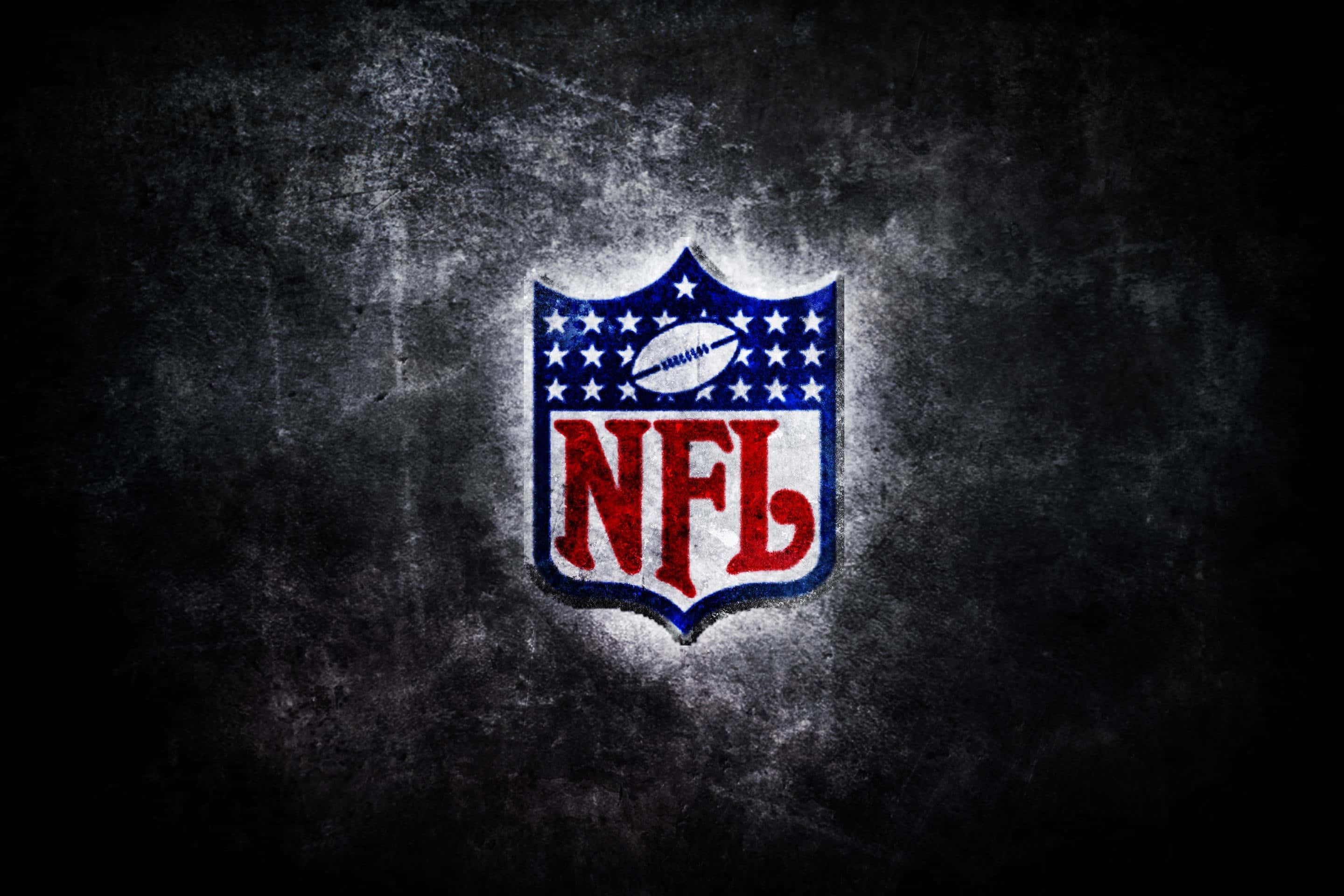 NFL, red white and blue stars, football, 2K Desktop Wallpaper
