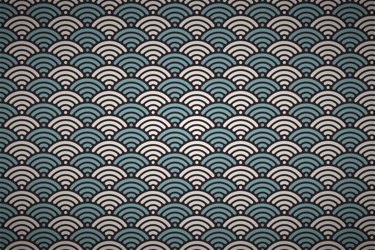 HD Pattern Waves, teal gray, white, SD Desktop Wallpaper