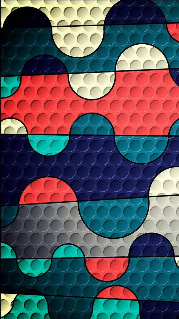 Aesthetic Puzzle HD Phone, geometric pattern, colorful pop-it bubble textures, SD Phone Wallpaper