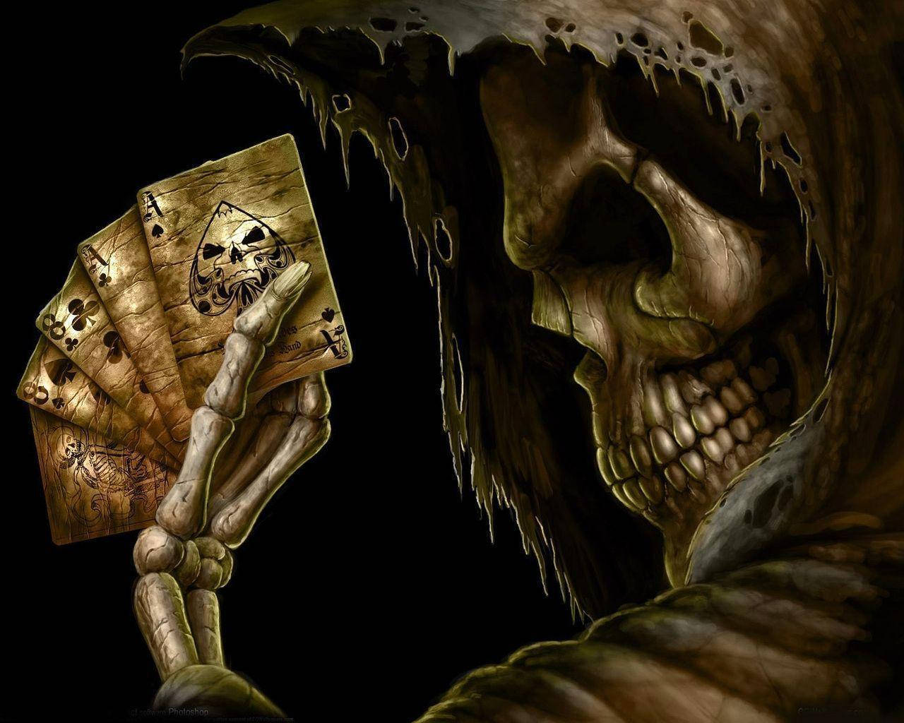 HD Skull, grim reaper, tattered cloak, HD Desktop Wallpaper