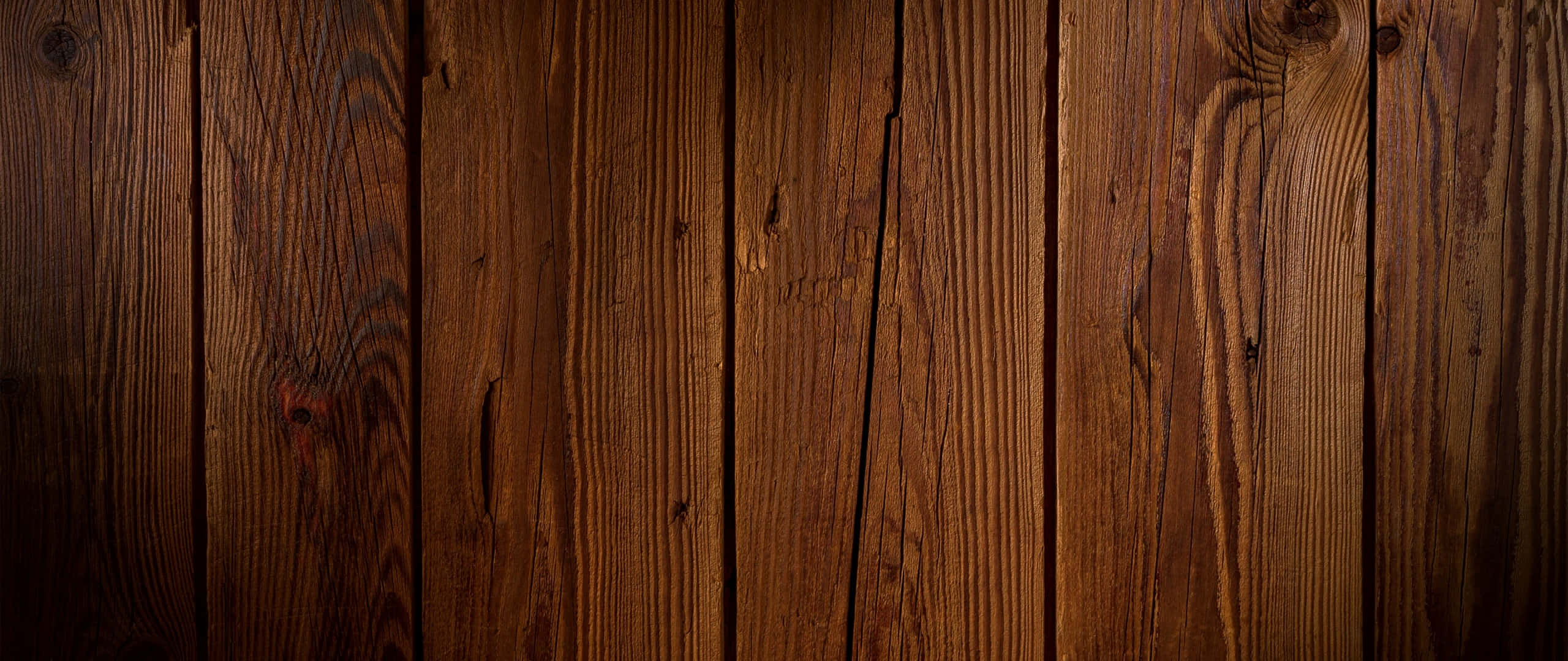 vintage dark hardwood, natural grain knots, warm amber tones, 2K Desktop Wallpaper