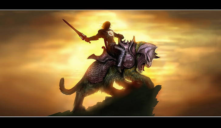 He-man And The Masters Of The Universe, warrior, armored lion, SD Desktop Wallpaper