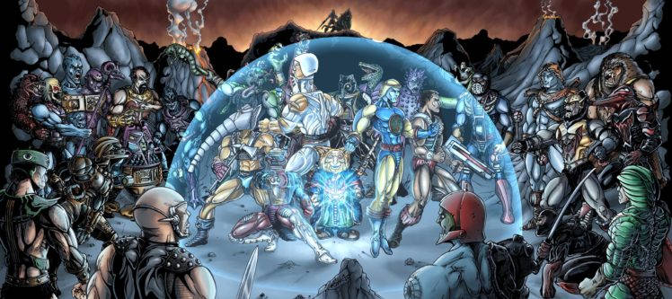 He-man And The Masters Of The Universe, glowing dome, armored warriors, SD Desktop Wallpaper