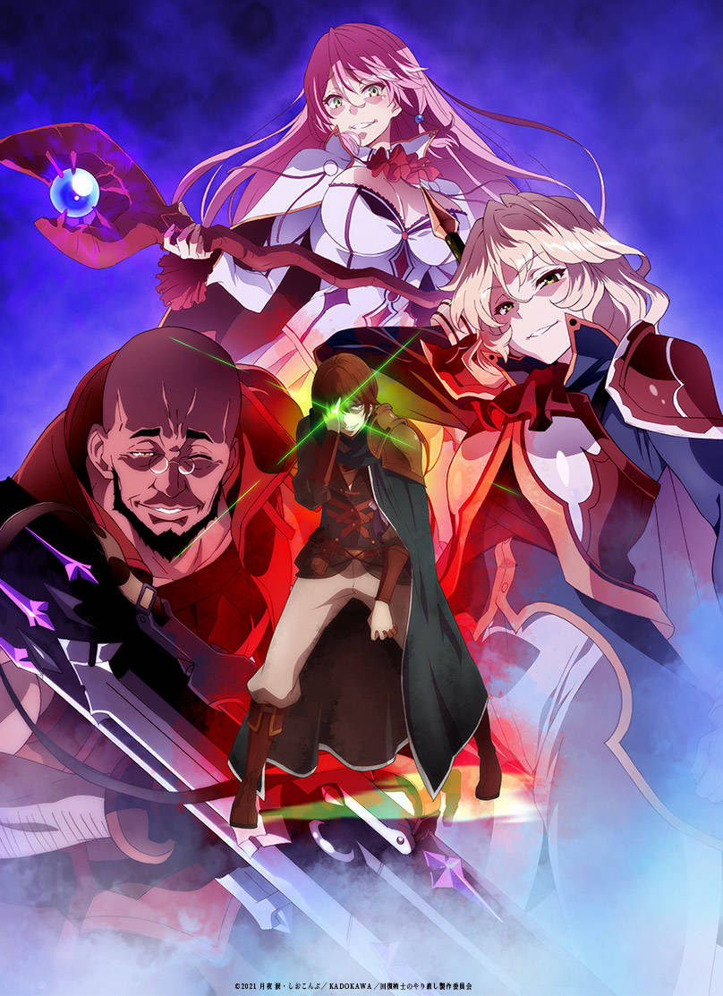 Healer, anime characters, glowing weapons, SD Phone Wallpaper