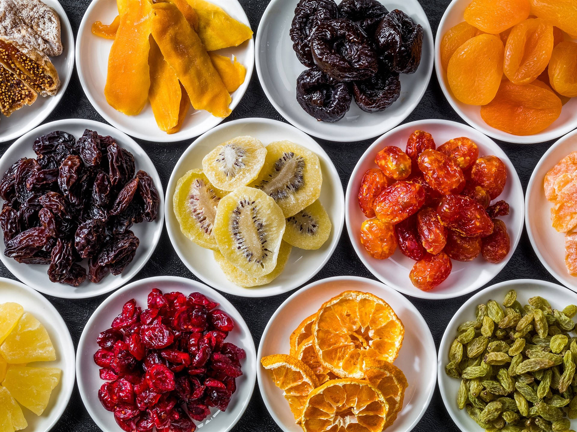 assorted dried fruits, currant berries, mango, Full HD Desktop Wallpaper